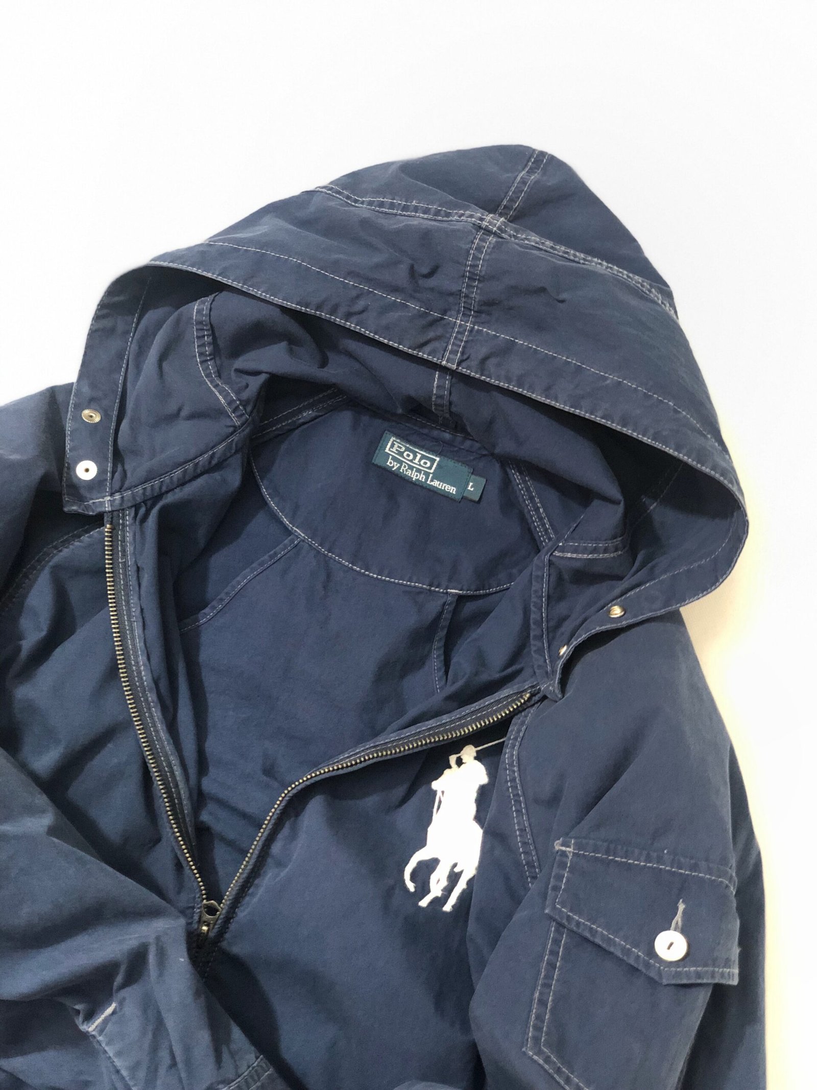 Polo Ralph Lauren Cotton Jacket Hoodie - Retro Style – photo 6 Polo Ralph Lauren Cotton Jacket Hoodie - Retro Style — view 6