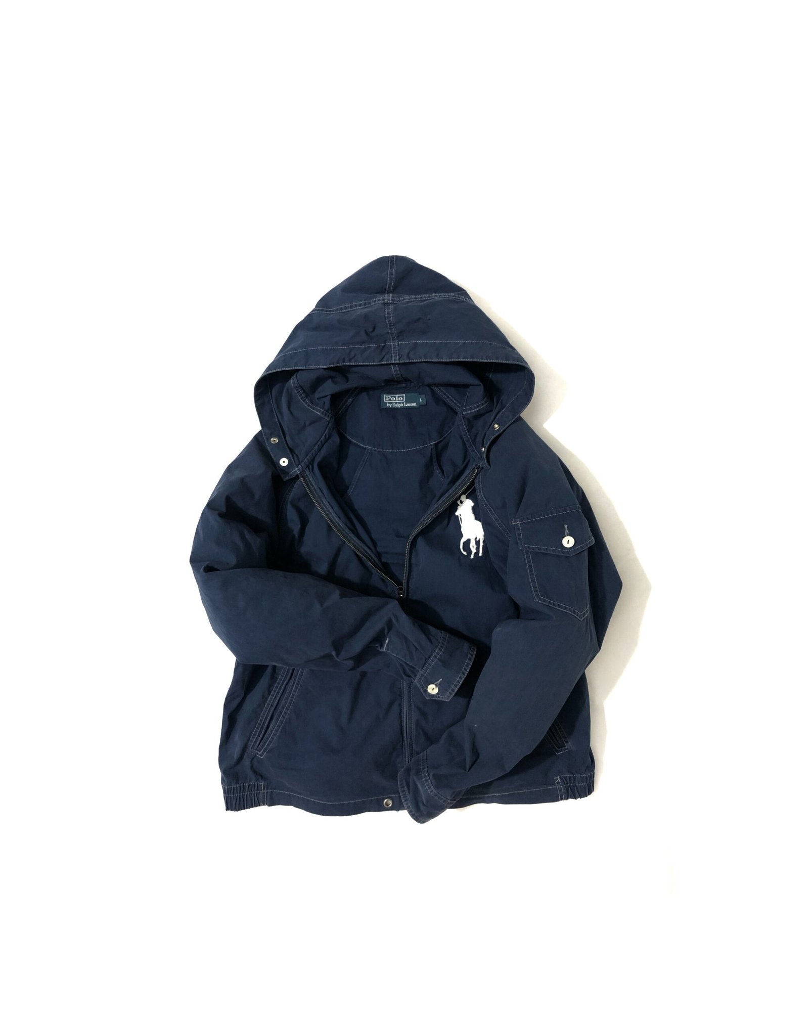 Polo Ralph Lauren Cotton Jacket Hoodie - Retro Style – photo 7 Polo Ralph Lauren Cotton Jacket Hoodie - Retro Style — view 7