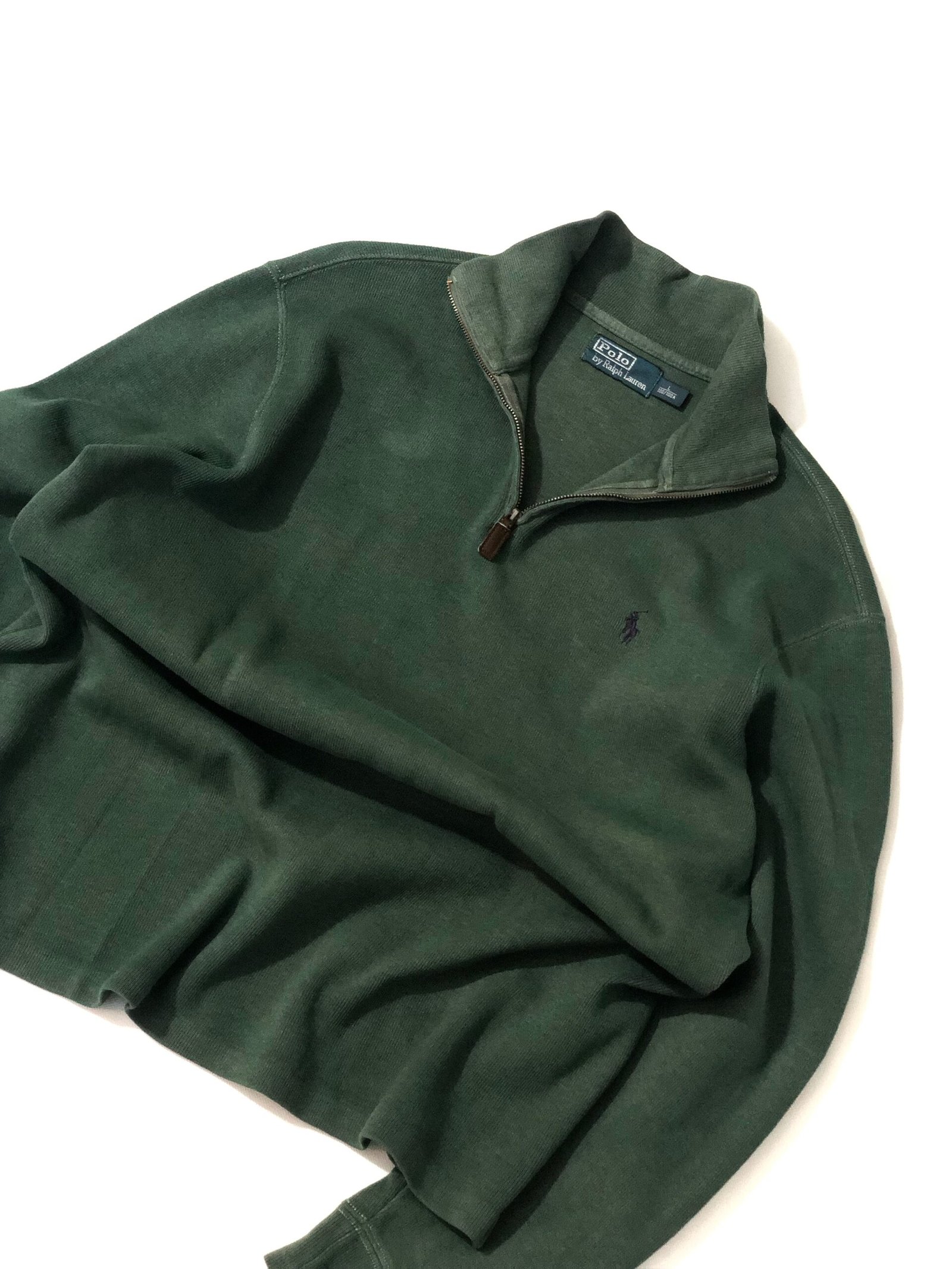Polo Ralph Lauren Quarter-Zip - Dark Green – photo 4 Polo Ralph Lauren Quarter-Zip - Dark Green — view 4