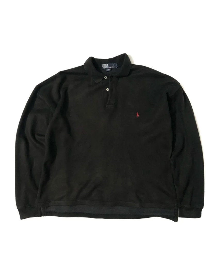 polo ralph lauren true vintage 90s sweatshirt – made in usa, men’s xl Vintage 90s Polo Ralph Lauren sweatshirt made in USA, men’s XL, front view