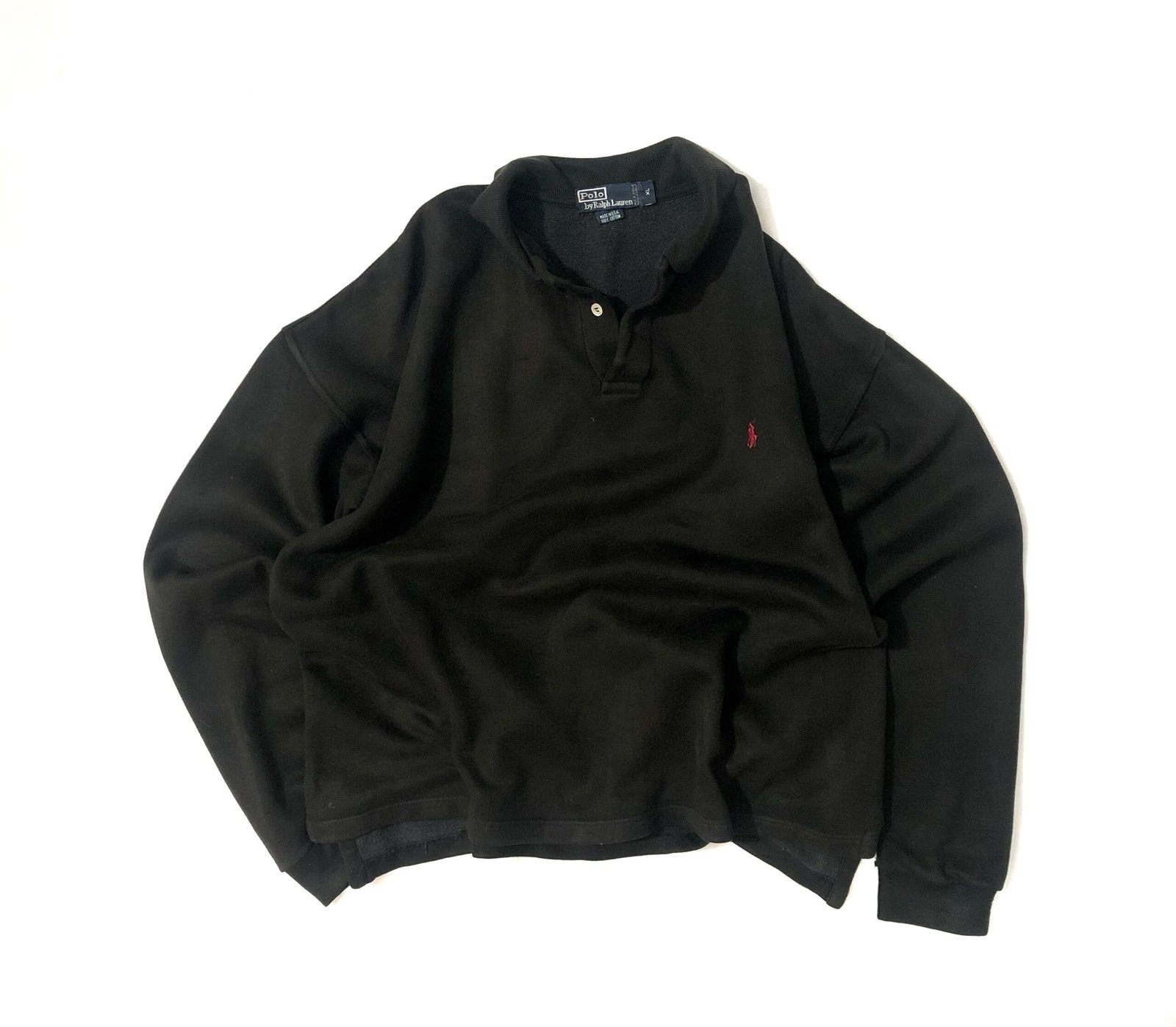 Polo Ralph Lauren Vintage 90s Sweatshirt Made in USA – photo 3 Polo Ralph Lauren Vintage 90s Sweatshirt Made in USA, men’s XL — photo 3