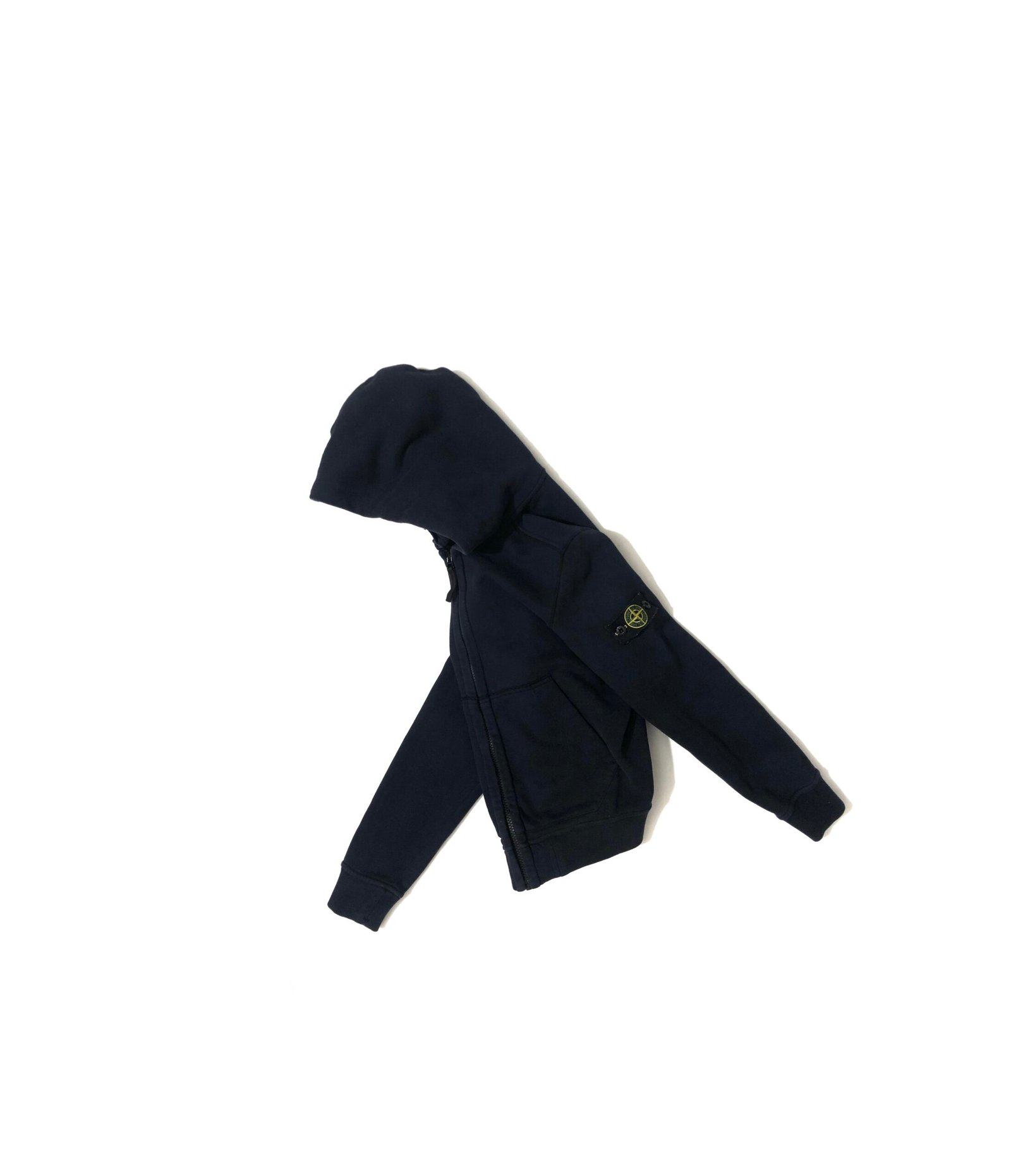 Stone Island Junior Zip-Up Hoodie - Navy – photo 3 Stone Island Junior Zip-Up Hoodie - Navy — view 3