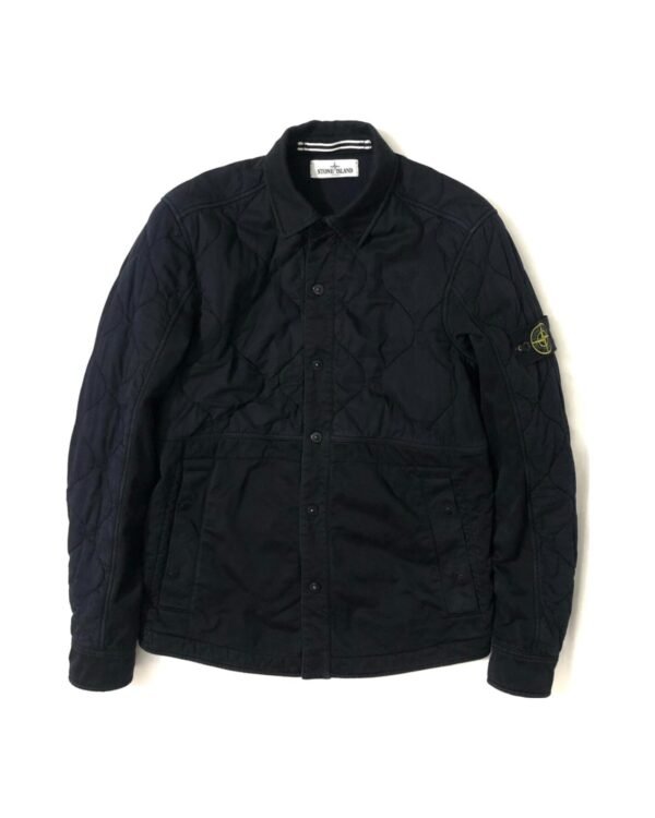 Stone Island Quilted Overshirt - Navy Blue