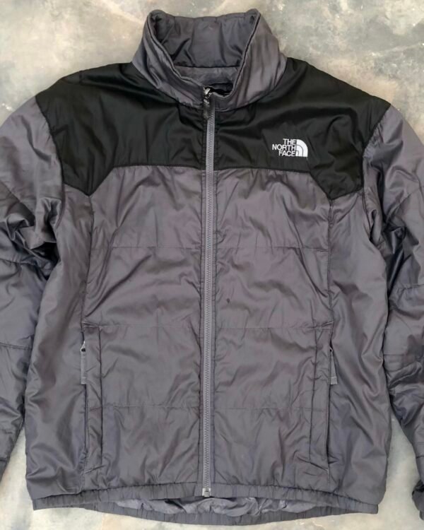 The North Face Grey Quilted Down Puffer Jacket, size medium — photo 1