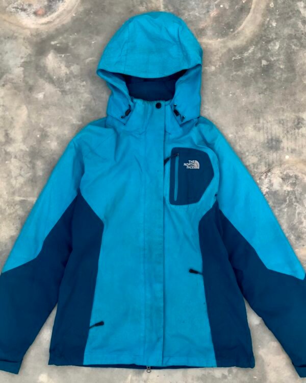The North Face HyVent Hooded Shell Jacket Blue, size medium — photo 1