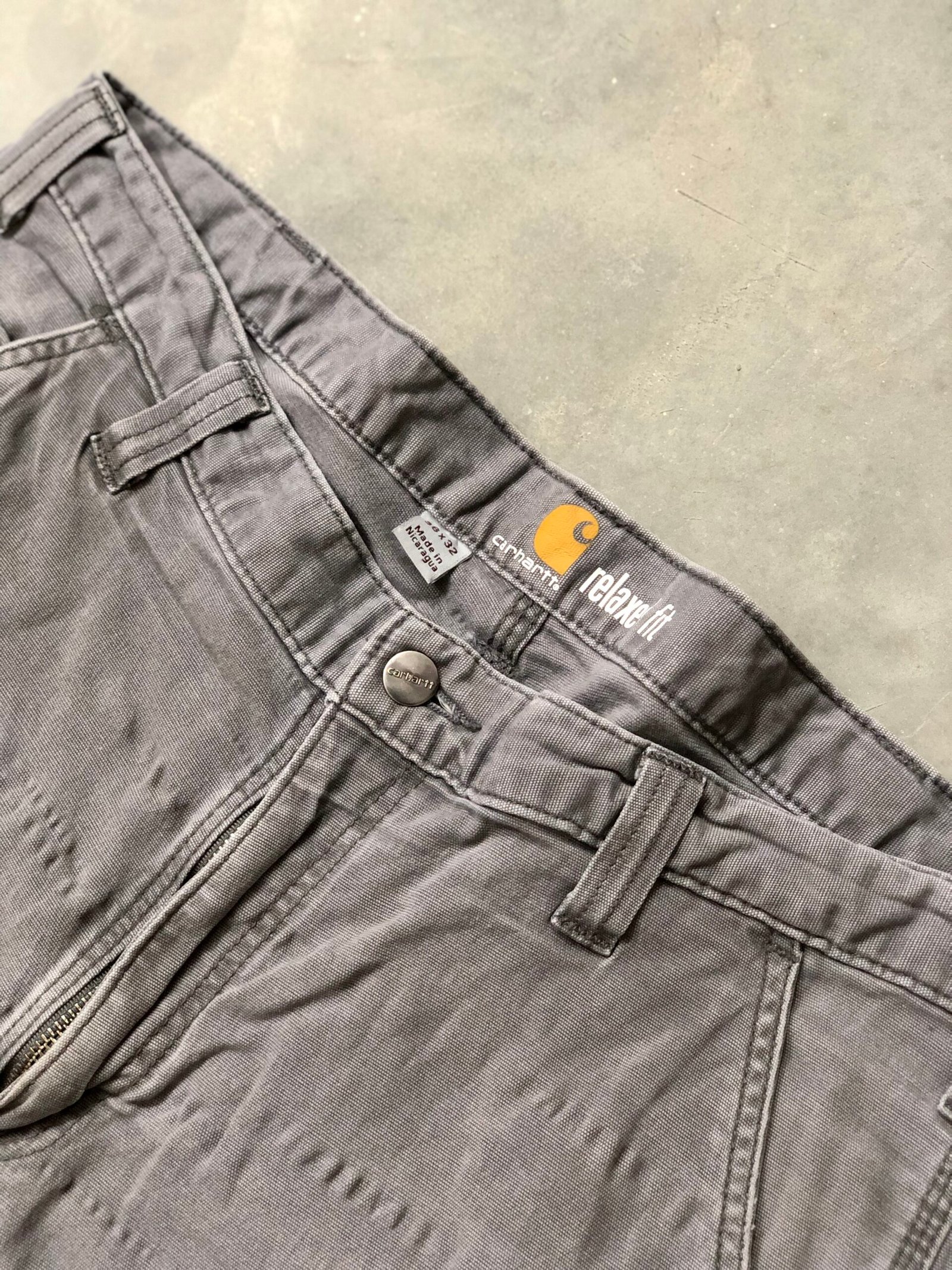 Vintage Carhartt Carpenter Pants - Grey – photo 4 Vintage Carhartt Carpenter Pants - Grey — view 4