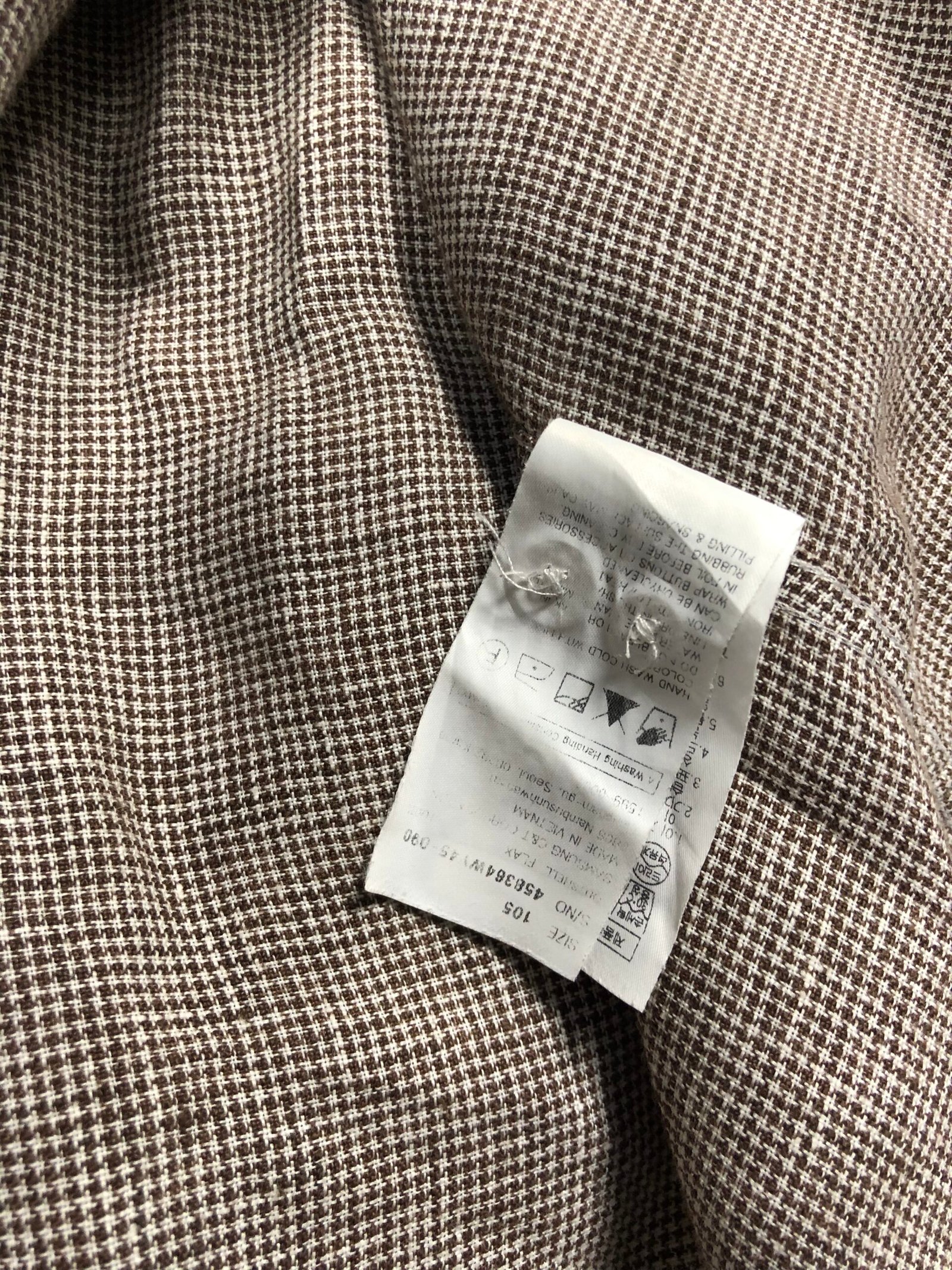 8 Seconds Micro-Check Cotton-Linen Shirt – photo 8 8 Seconds Micro-Check Cotton-Linen Shirt, men's XL — photo 8