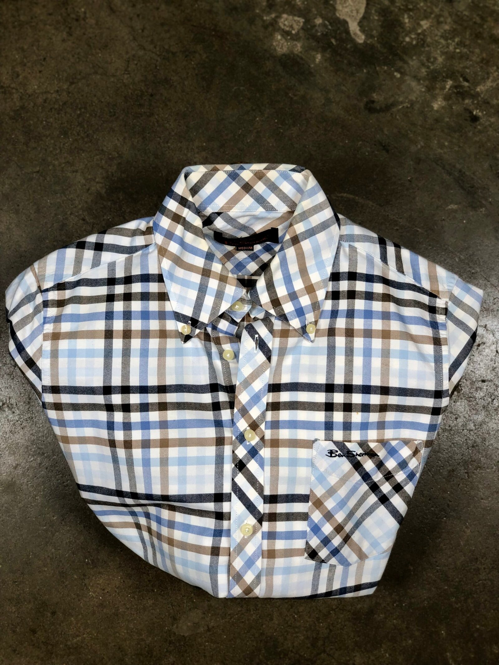 Ben Sherman Multicolor Plaid Button-Down Casual Shirt – photo 1 Ben Sherman Multicolor Plaid Button-Down Casual Shirt — photo 1