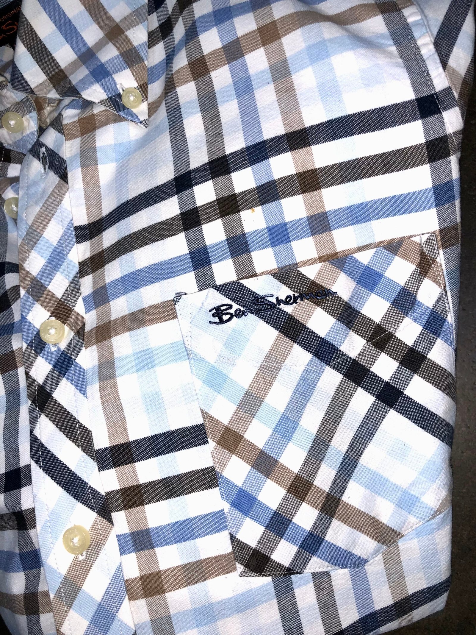 Ben Sherman Multicolor Plaid Button-Down Casual Shirt – photo 2 Ben Sherman Multicolor Plaid Button-Down Casual Shirt — photo 2