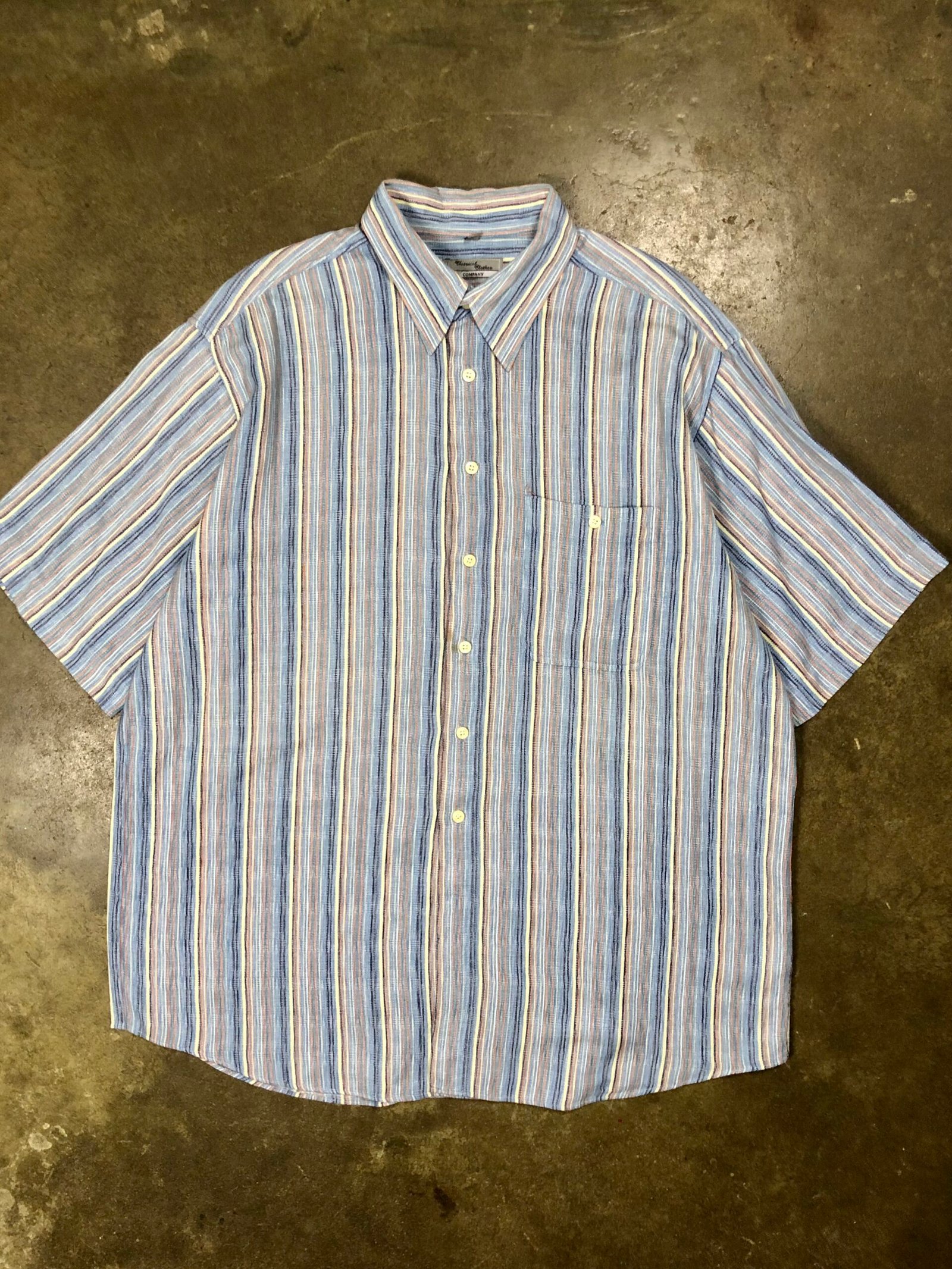 Classic Clothes Company Multicolor Striped Textured Casual Shirt – photo 2 Classic Clothes Company Multicolor Striped Textured Casual Shirt — photo 2