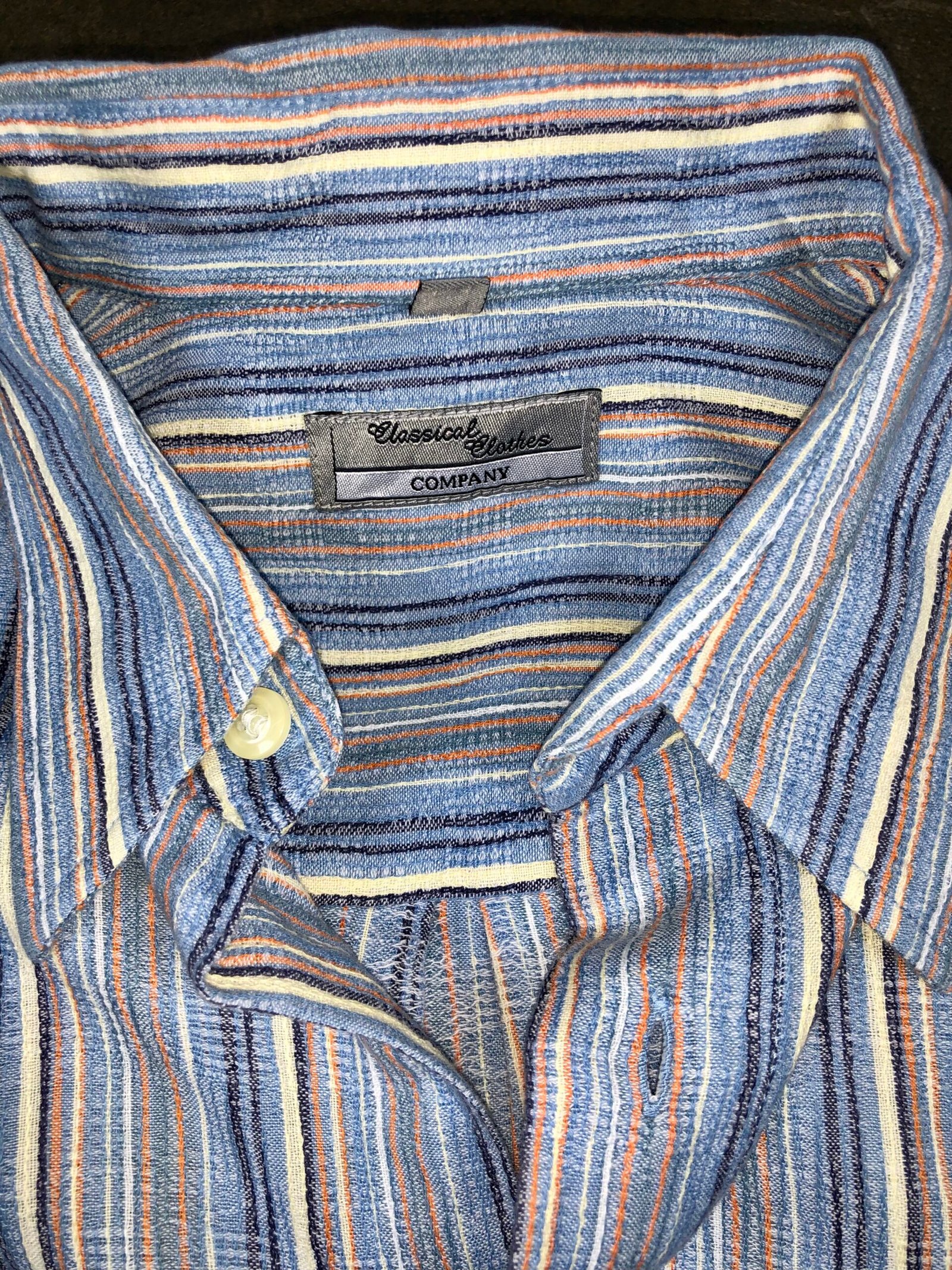 Classic Clothes Company Multicolor Striped Textured Casual Shirt – photo 4 Classic Clothes Company Multicolor Striped Textured Casual Shirt — photo 4
