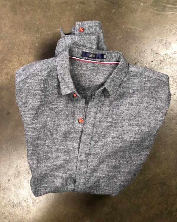 DBYY Grey Slub Knit Shirt, men's — photo 1