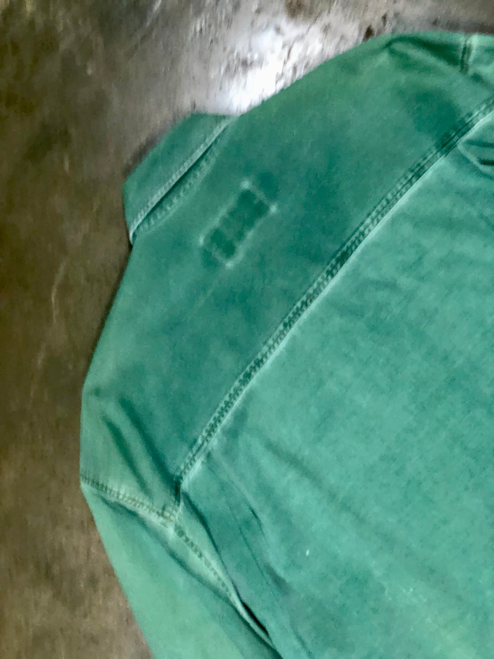 Johns & Green vintage sage green shirt – photo 10 Johns & Green vintage sage green shirt, men's XXL — photo 10
