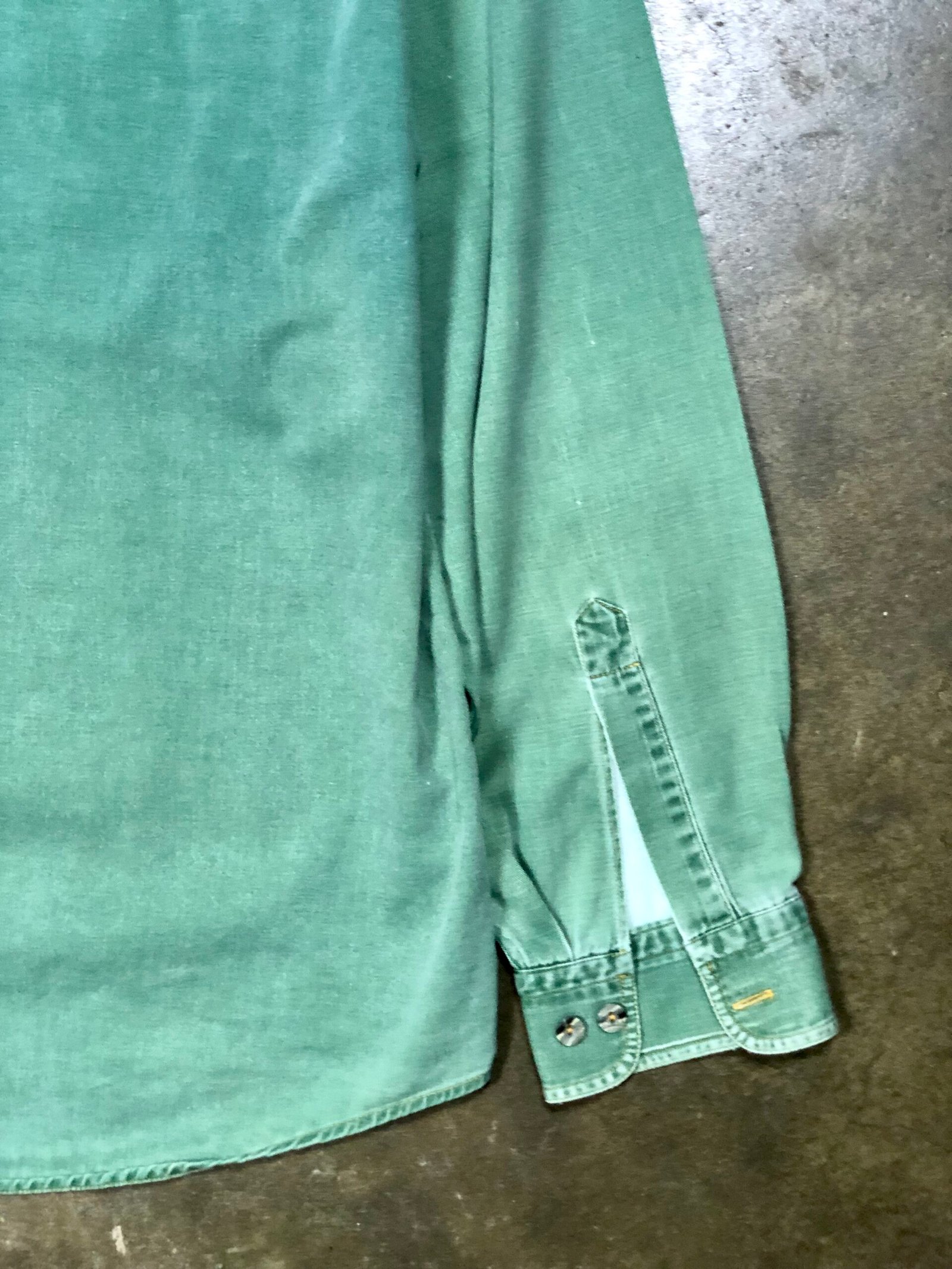 Johns & Green vintage sage green shirt – photo 12 Johns & Green vintage sage green shirt, men's XXL — photo 12