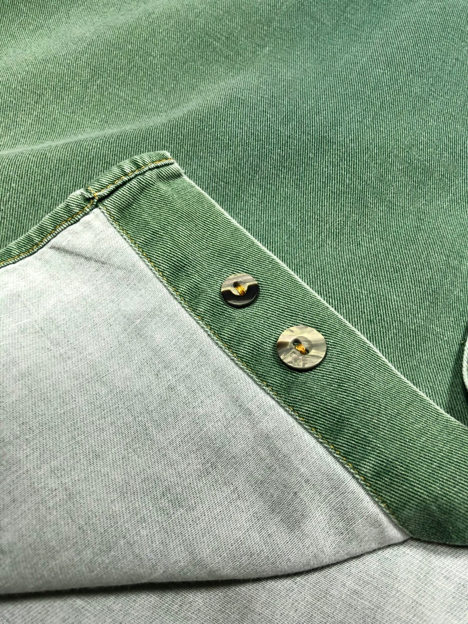 Johns & Green vintage sage green shirt – photo 14 Johns & Green vintage sage green shirt, men's XXL — photo 14