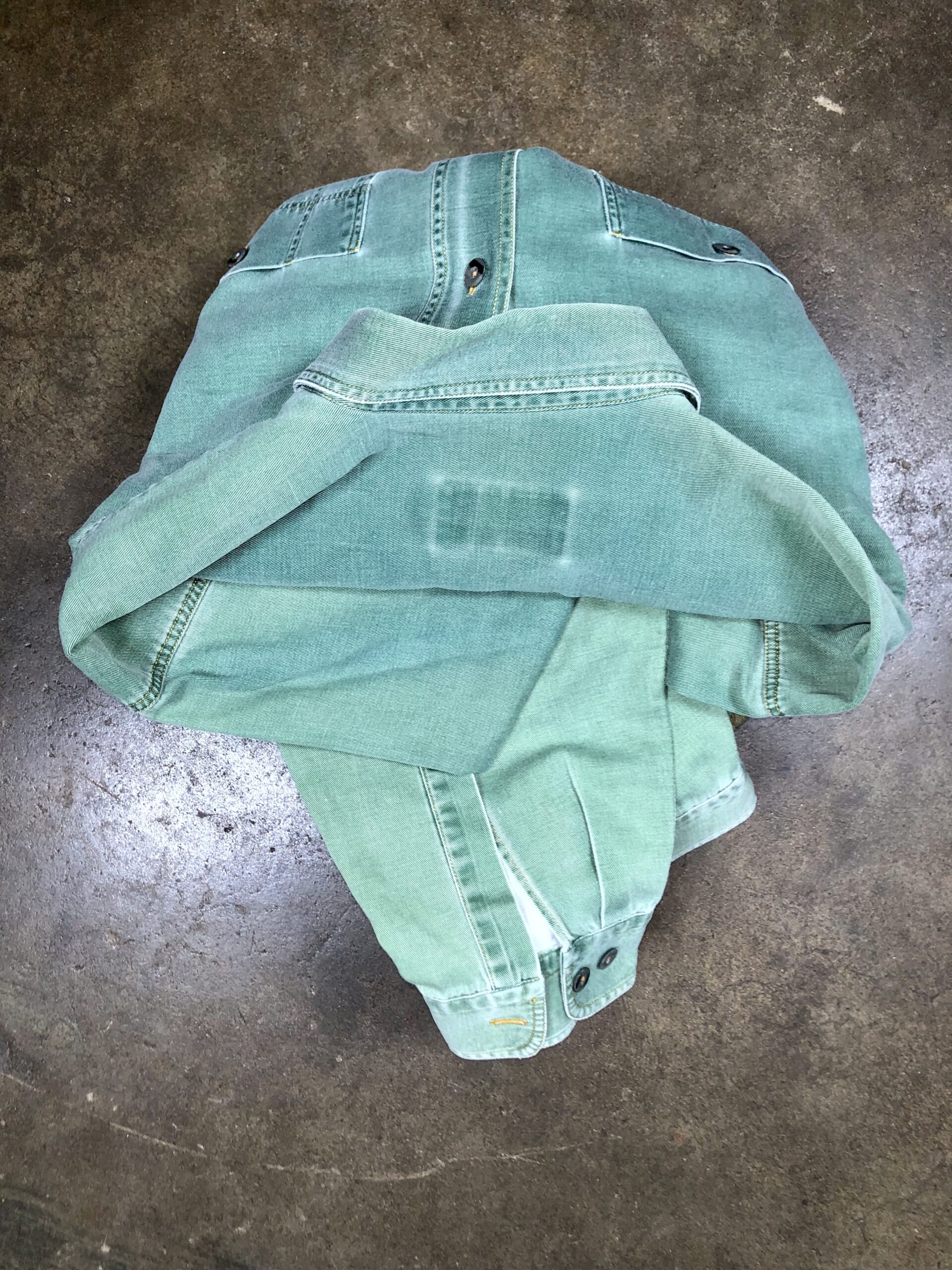 Johns & Green vintage sage green shirt – photo 4 Johns & Green vintage sage green shirt, men's XXL — photo 4