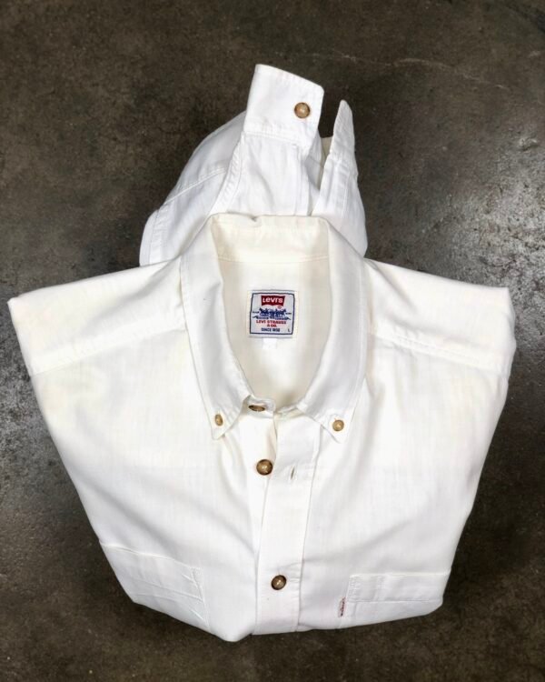 Levi Strauss & Co. Ivory Cotton Workwear Button-Down Shirt — photo 1