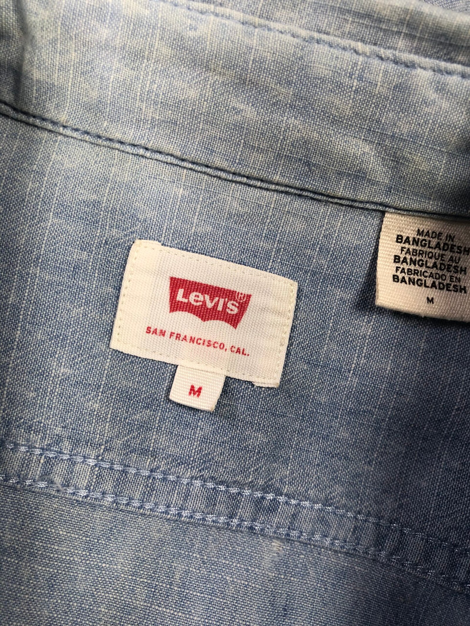Levi's Classic Worker Cotton-Linen Shirt – photo 12 Levi's Classic Worker Cotton-Linen Shirt, men's M — photo 12