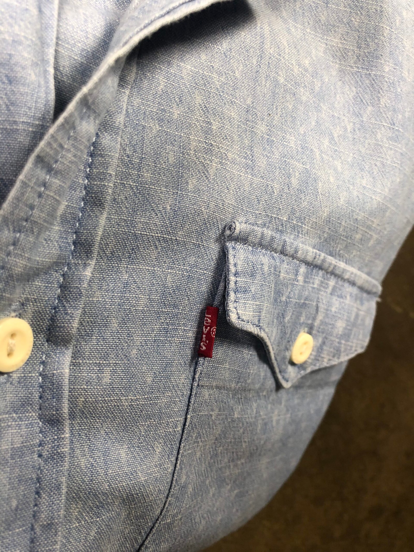 Levi's Classic Worker Cotton-Linen Shirt – photo 13 Levi's Classic Worker Cotton-Linen Shirt, men's M — photo 13