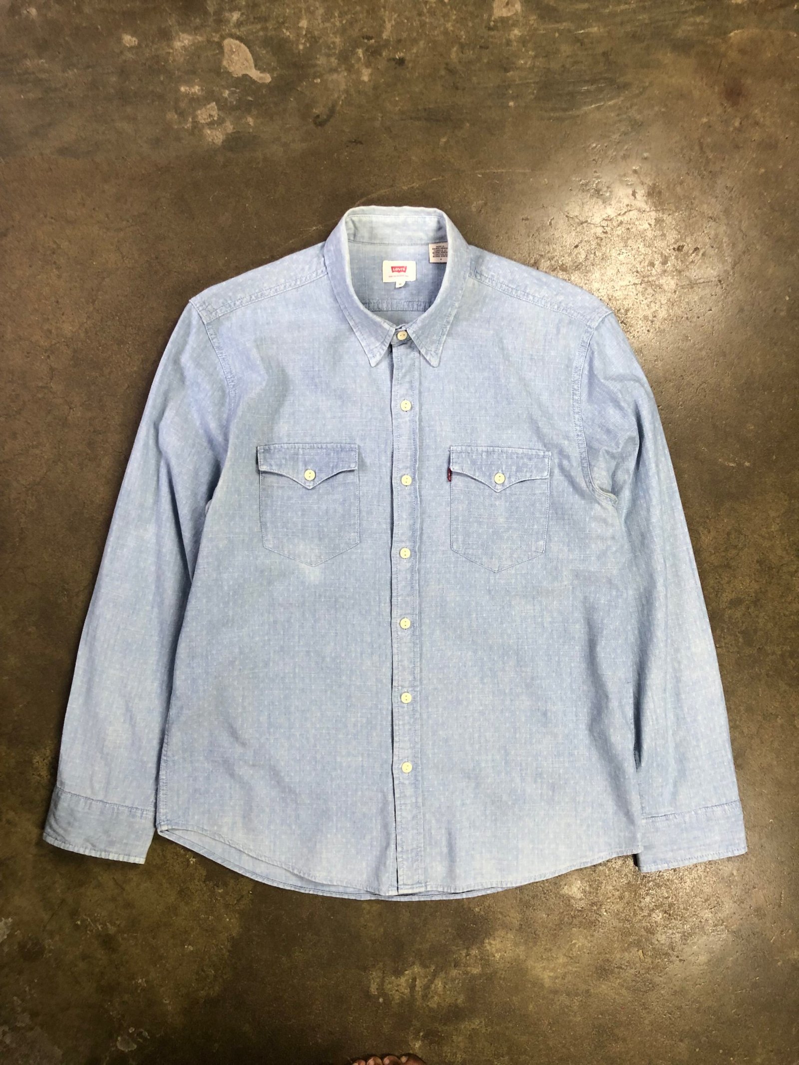 Levi's Classic Worker Cotton-Linen Shirt – photo 2 Levi's Classic Worker Cotton-Linen Shirt, men's M — photo 2