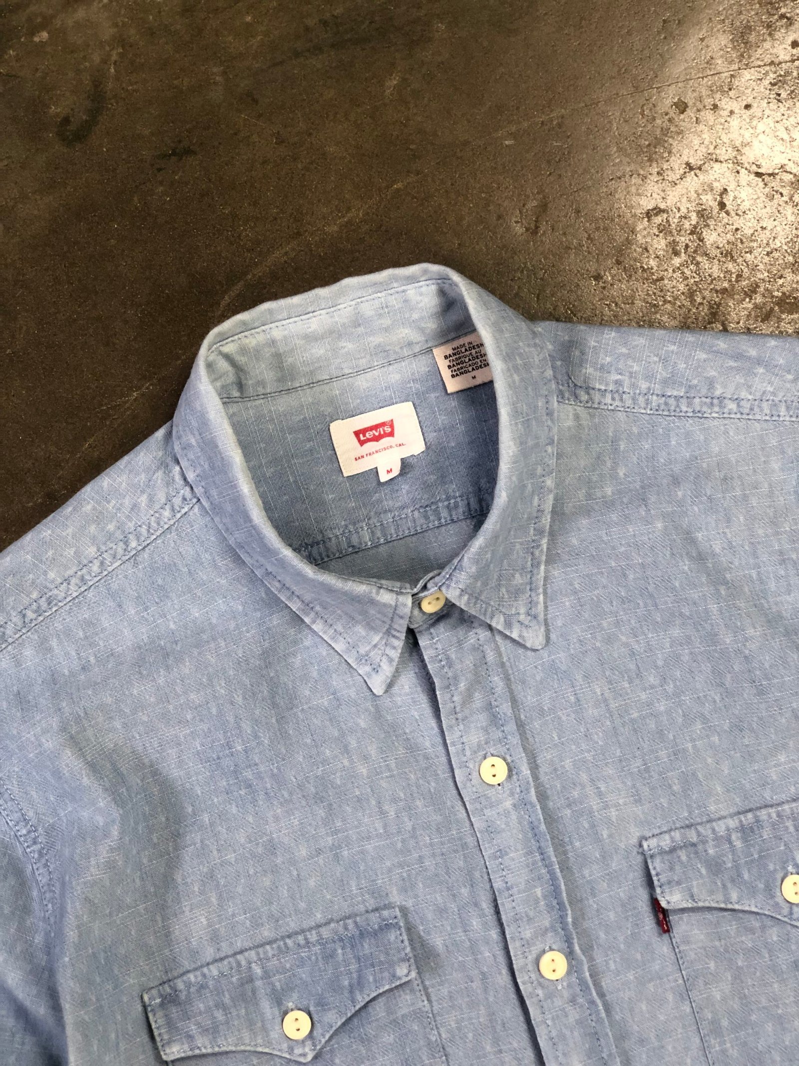 Levi's Classic Worker Cotton-Linen Shirt – photo 3 Levi's Classic Worker Cotton-Linen Shirt, men's M — photo 3