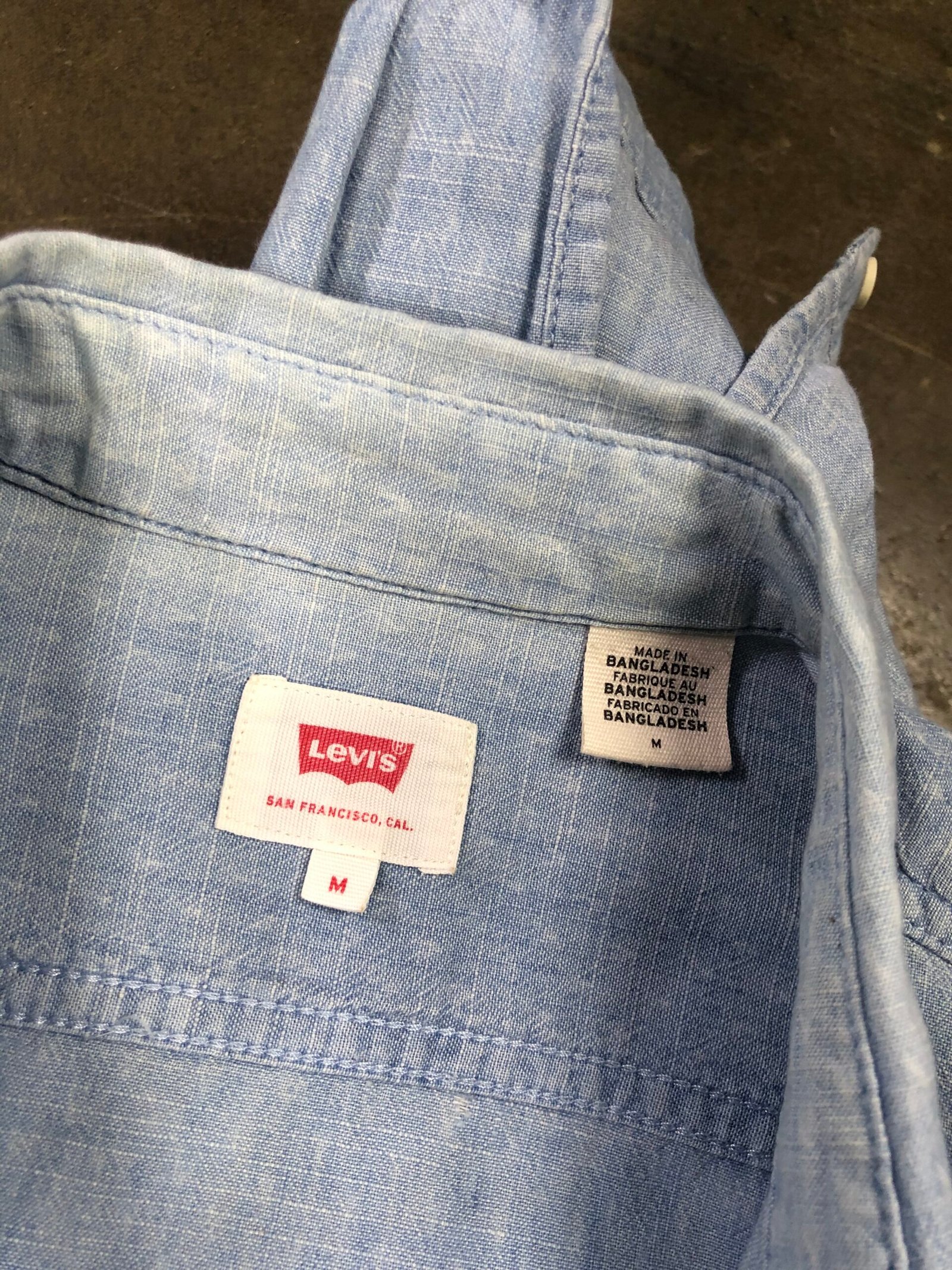 Levi's Classic Worker Cotton-Linen Shirt – photo 4 Levi's Classic Worker Cotton-Linen Shirt, men's M — photo 4