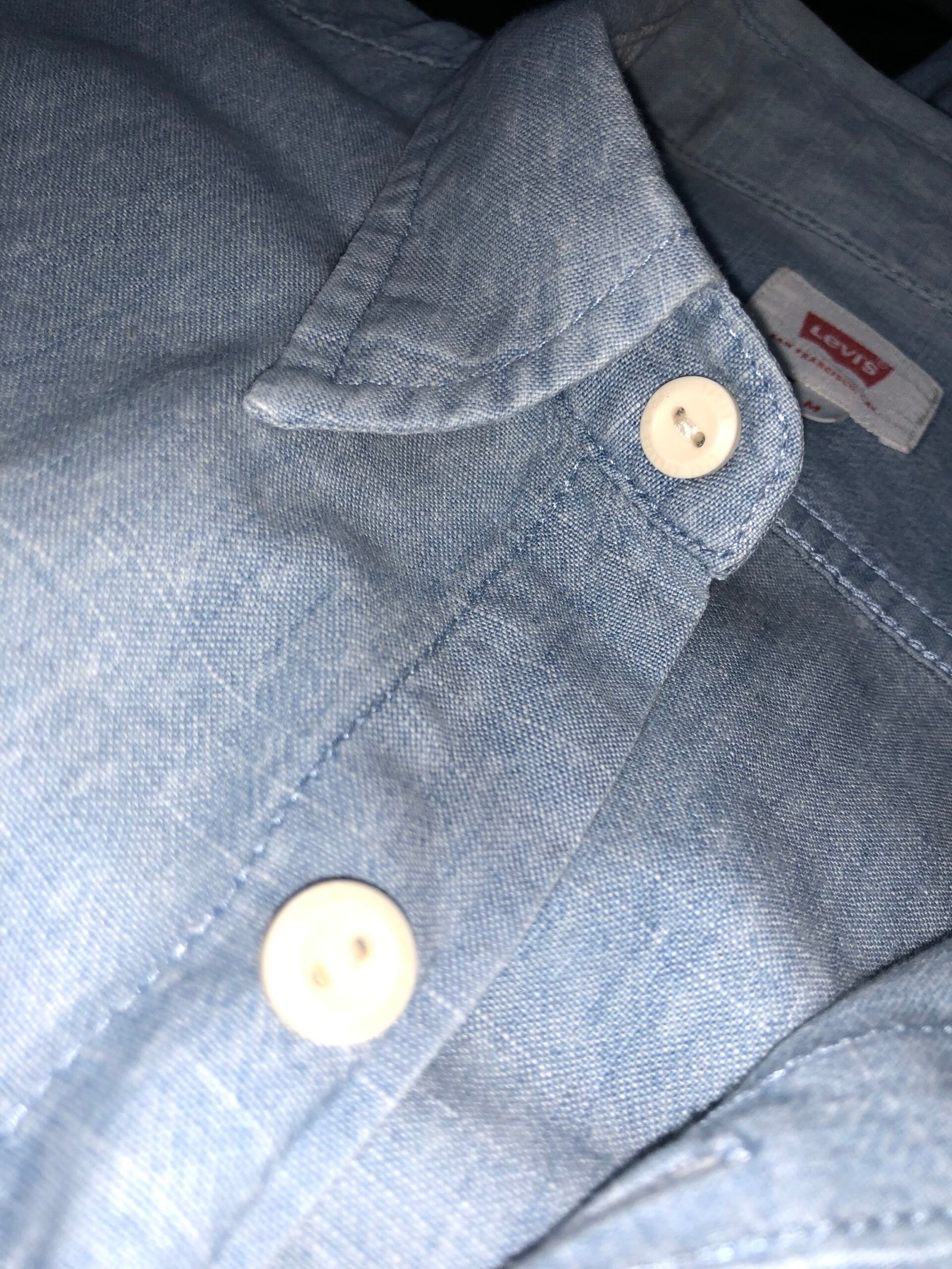 Levi's Classic Worker Cotton-Linen Shirt – photo 9 Levi's Classic Worker Cotton-Linen Shirt, men's M — photo 9