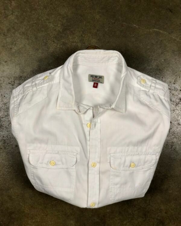 Next white short-sleeve utility shirt, men's XS — photo 1