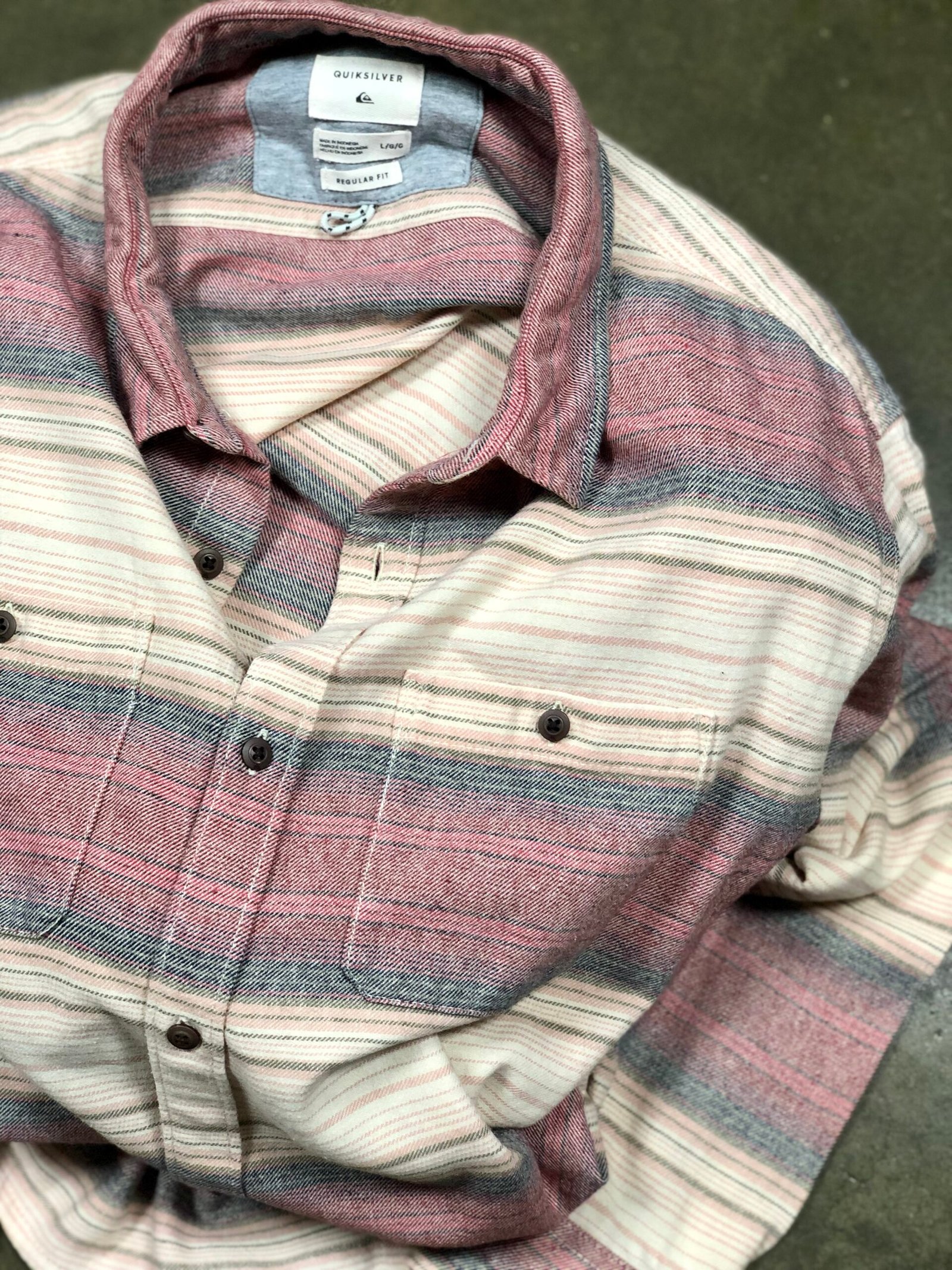 Quiksilver Inca stripe flannel shirt – photo 3 Quiksilver Inca stripe flannel shirt, men's XL — photo 3