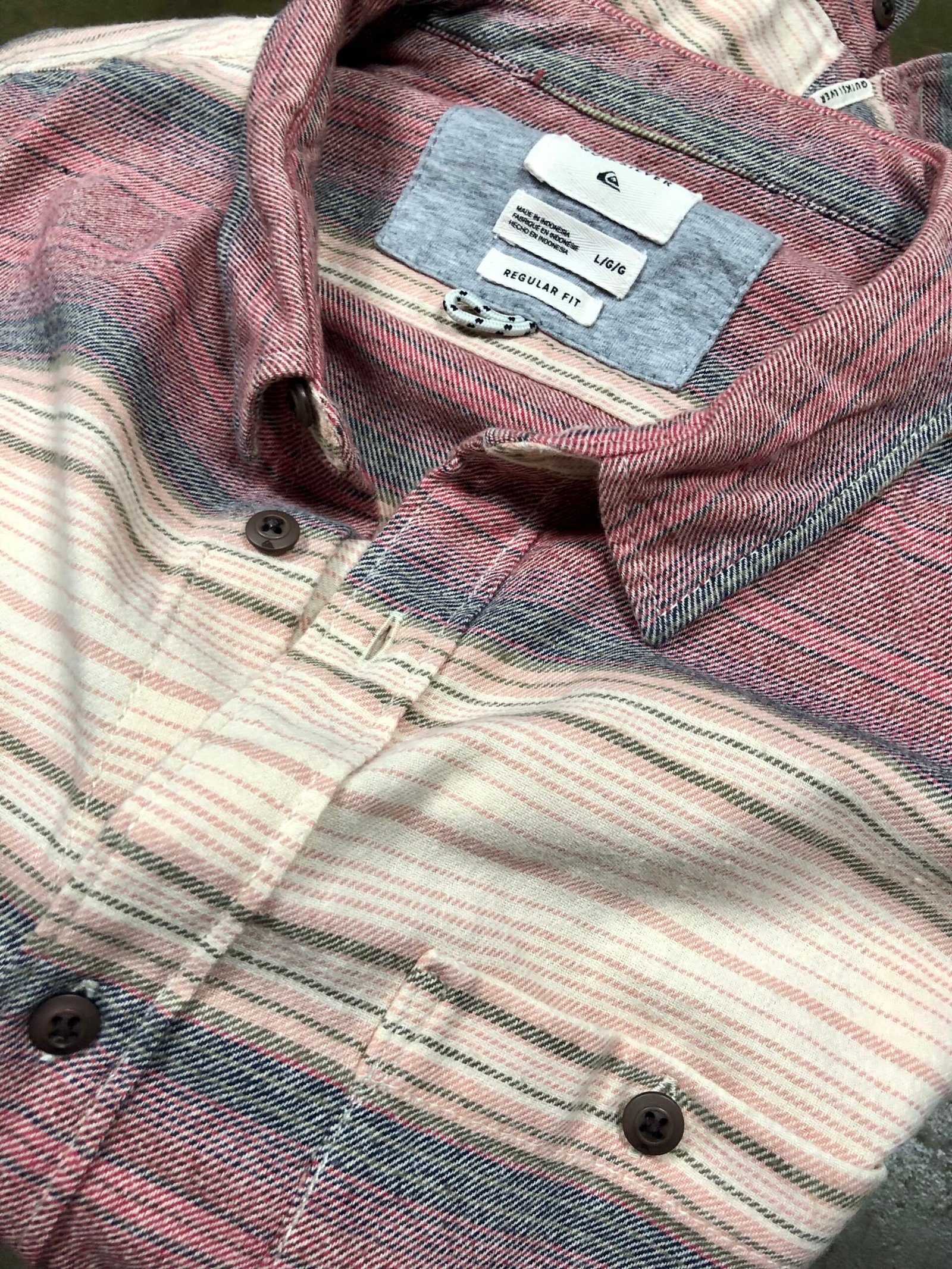 Quiksilver Inca stripe flannel shirt – photo 7 Quiksilver Inca stripe flannel shirt, men's XL — photo 7