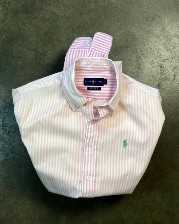 Ralph Lauren Pink and White Striped Relaxed Fit Shirt, men's — photo 1