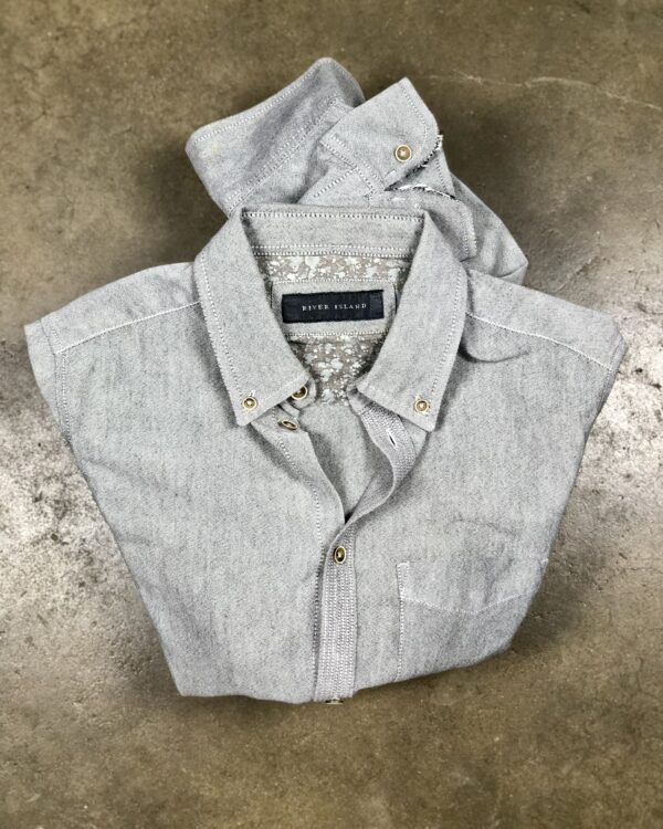 River Island textured grey shirt, men's XS — photo 1