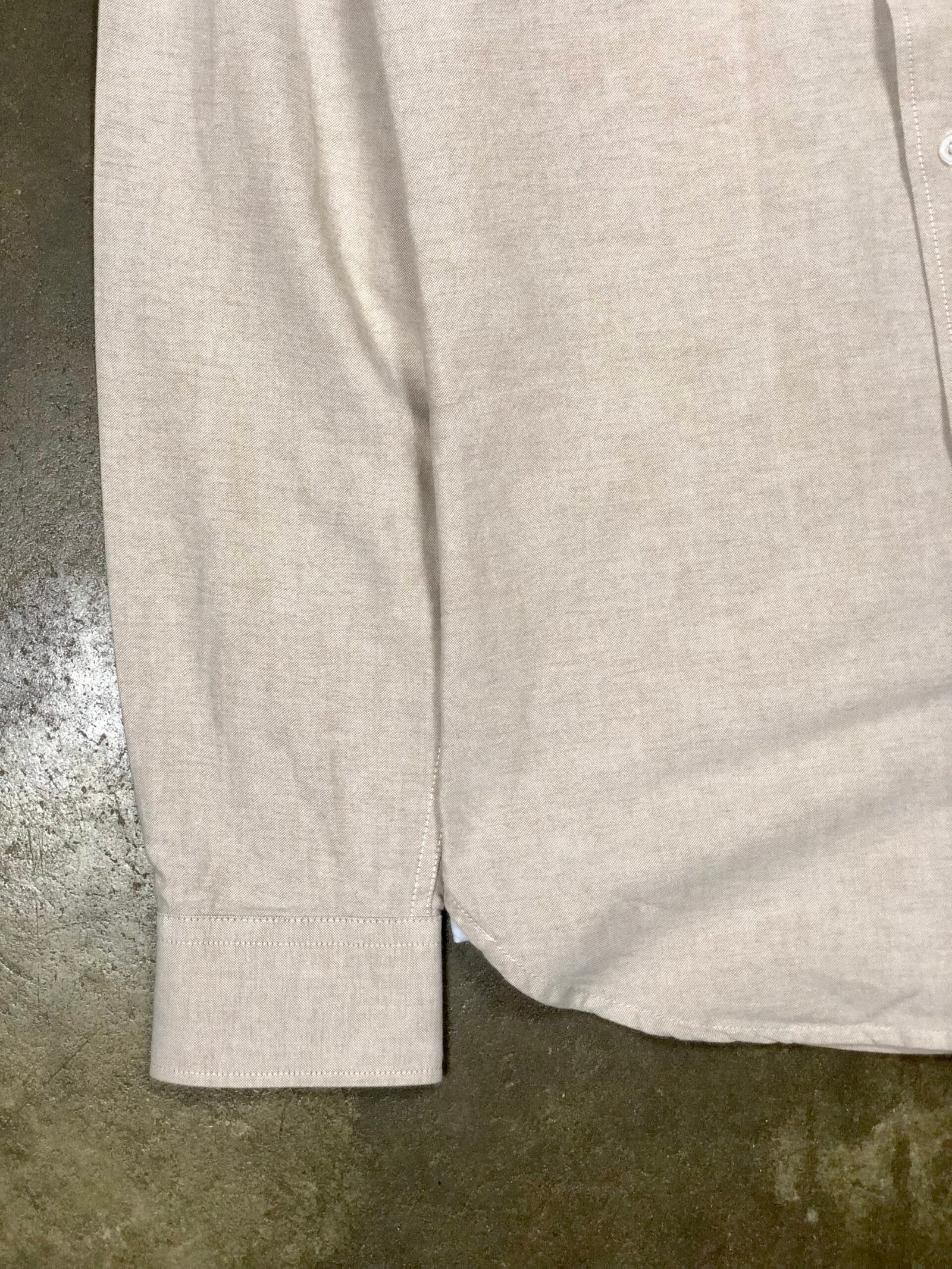 Sacoor Brothers beige Oxford shirt – photo 17 Sacoor Brothers beige Oxford shirt, men's S — photo 17