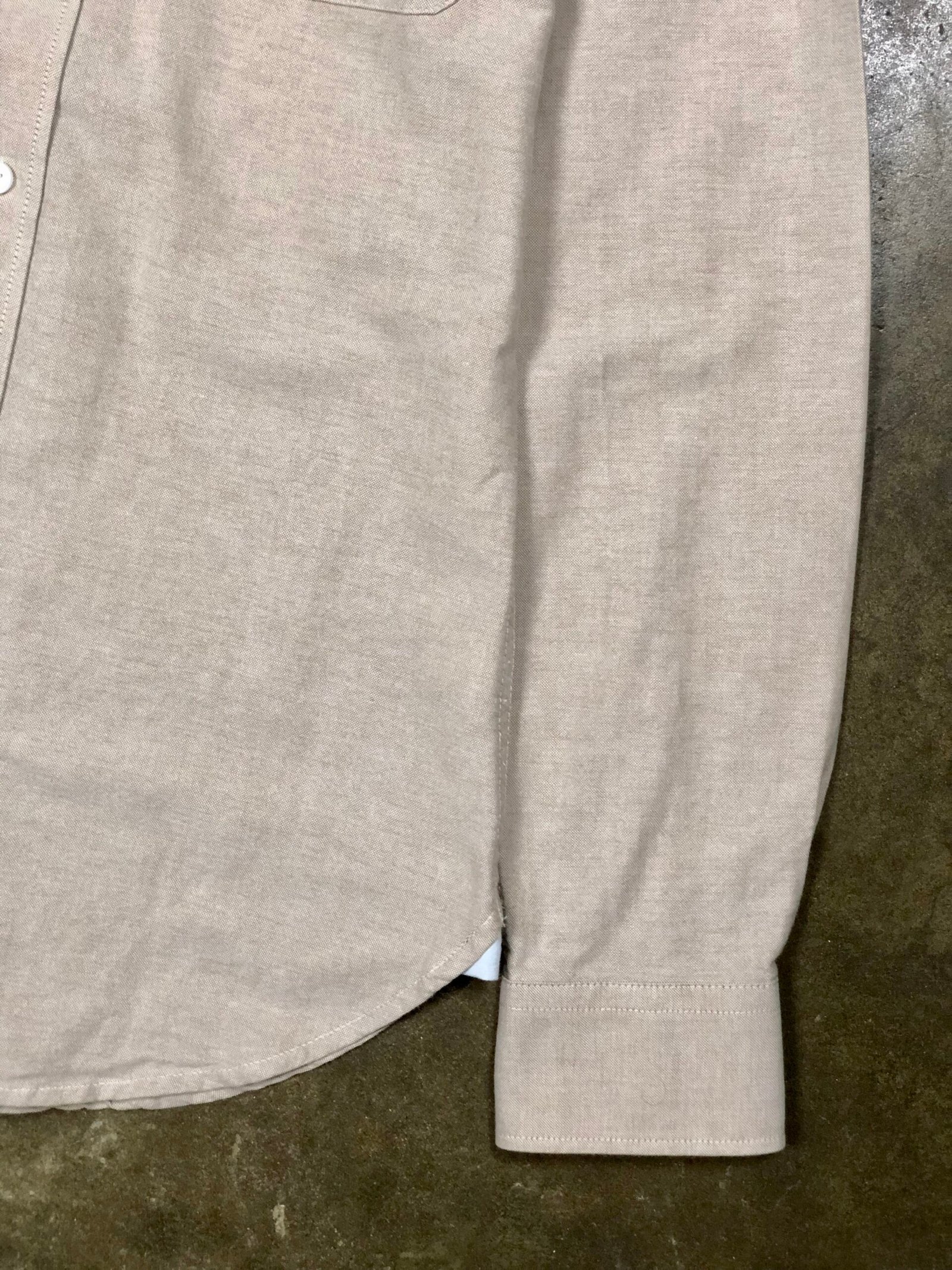 Sacoor Brothers beige Oxford shirt – photo 18 Sacoor Brothers beige Oxford shirt, men's S — photo 18