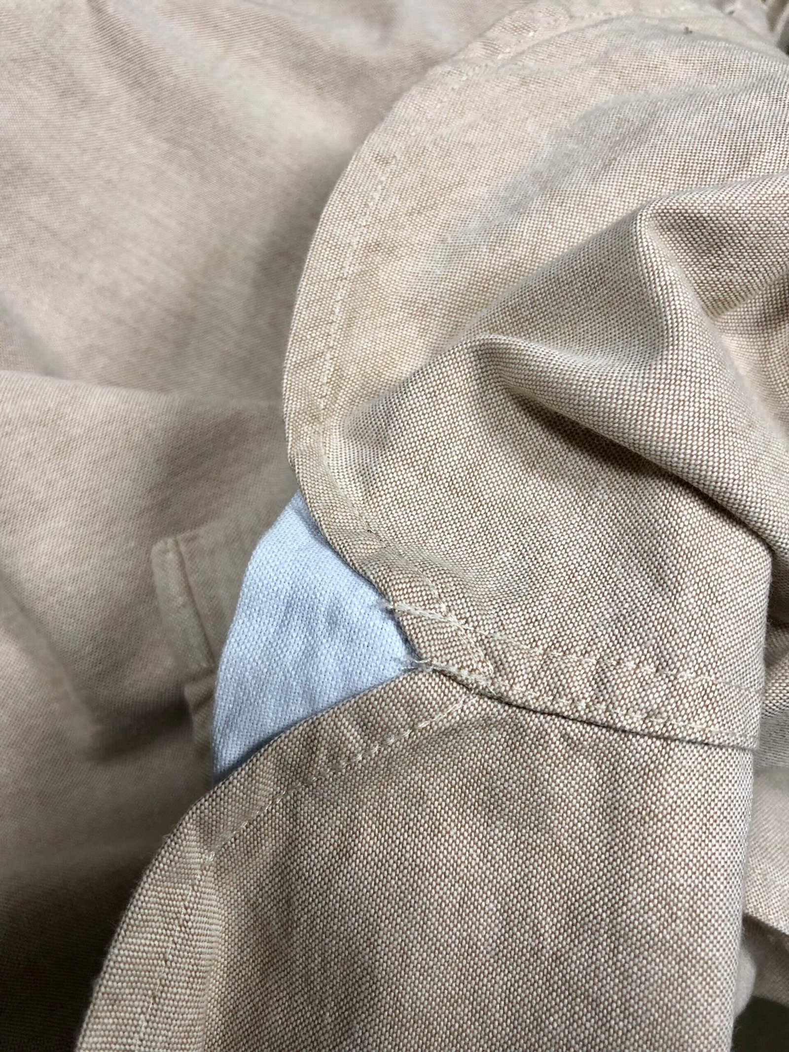 Sacoor Brothers beige Oxford shirt – photo 8 Sacoor Brothers beige Oxford shirt, men's S — photo 8