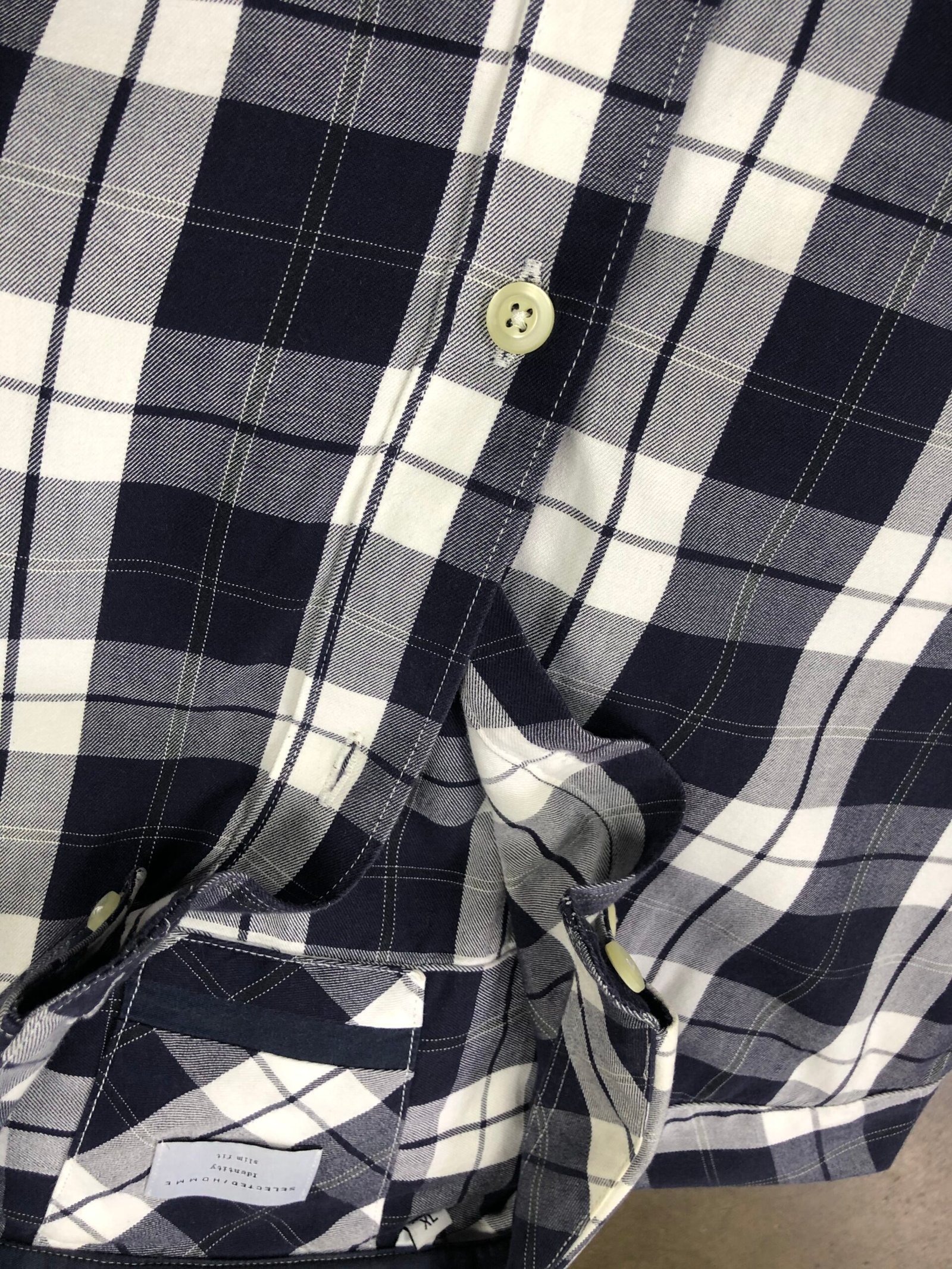 Selected Homme Navy Check Shirt – photo 13 Selected Homme Navy Check Shirt, men's — photo 13