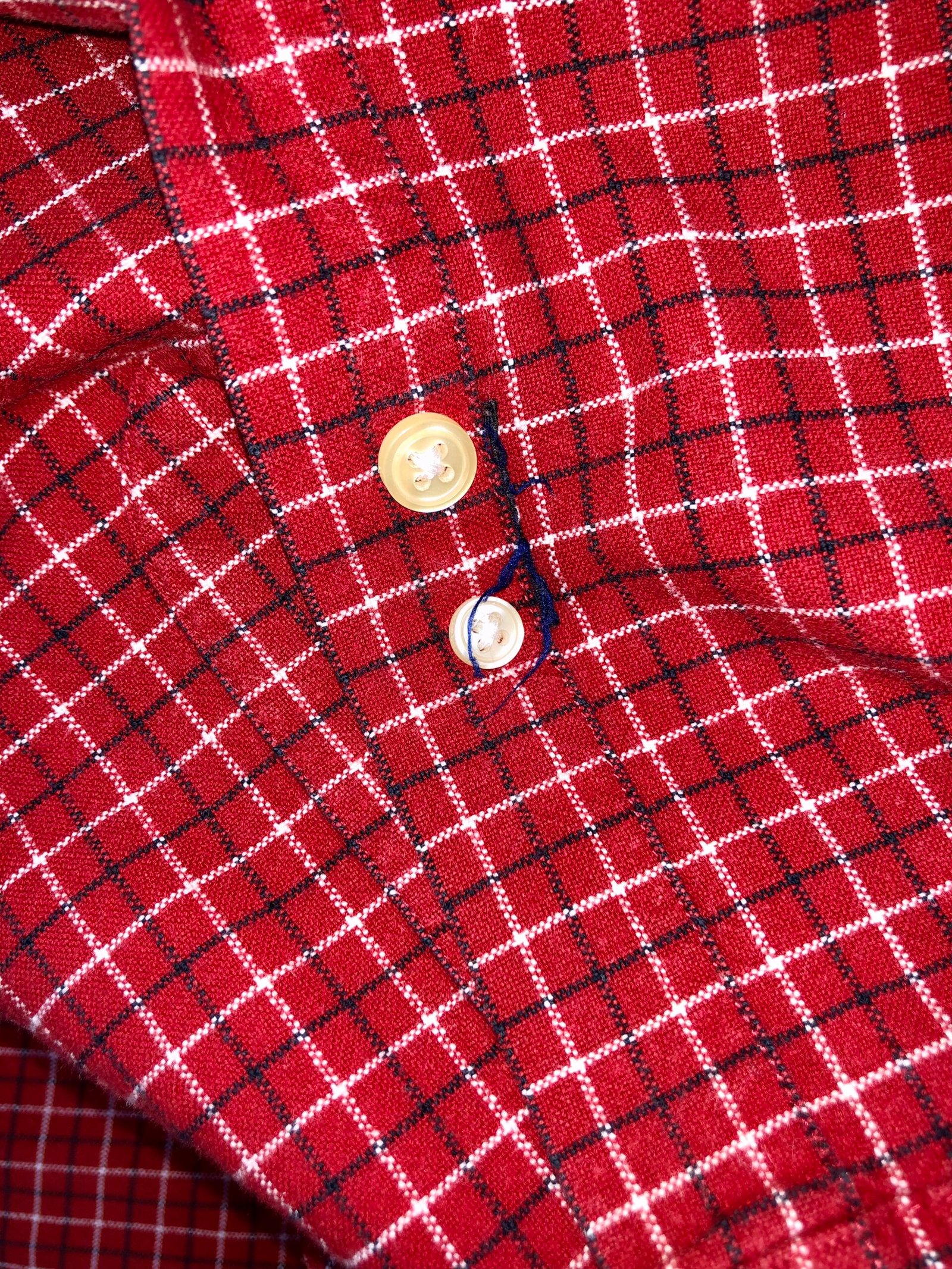 Tommy Hilfiger Red & Black Tattersall Check Cotton Shirt – photo 10 Tommy Hilfiger Red & Black Tattersall Check Cotton Shirt — photo 10