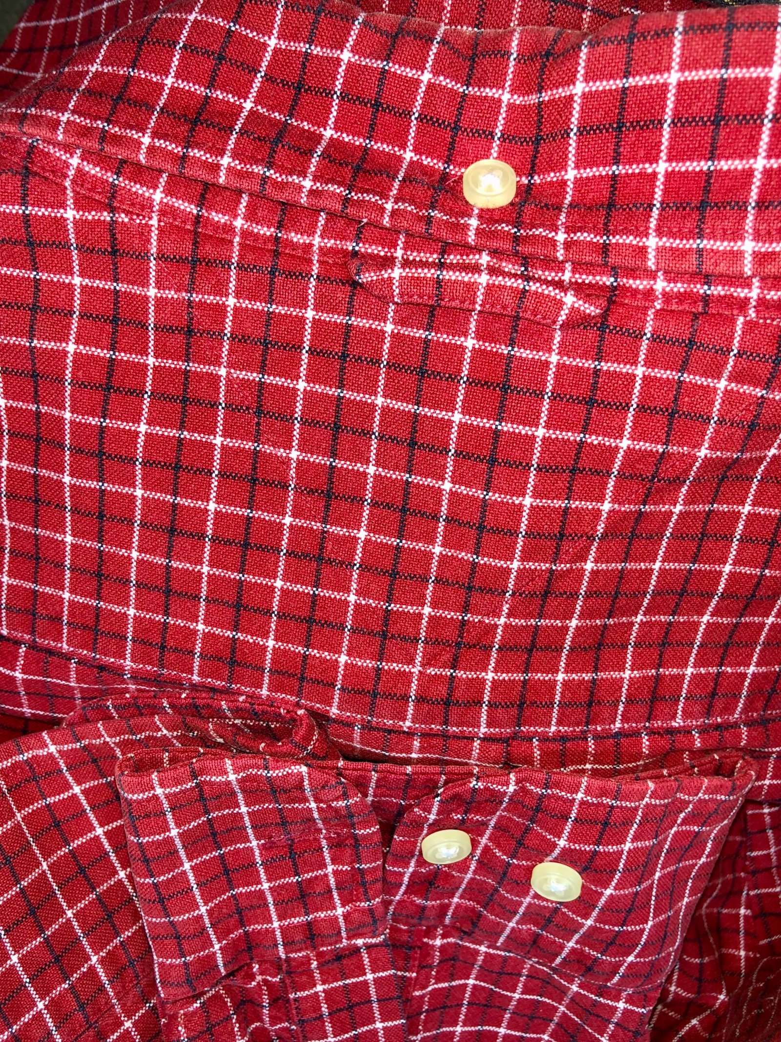 Tommy Hilfiger Red & Black Tattersall Check Cotton Shirt – photo 12 Tommy Hilfiger Red & Black Tattersall Check Cotton Shirt — photo 12