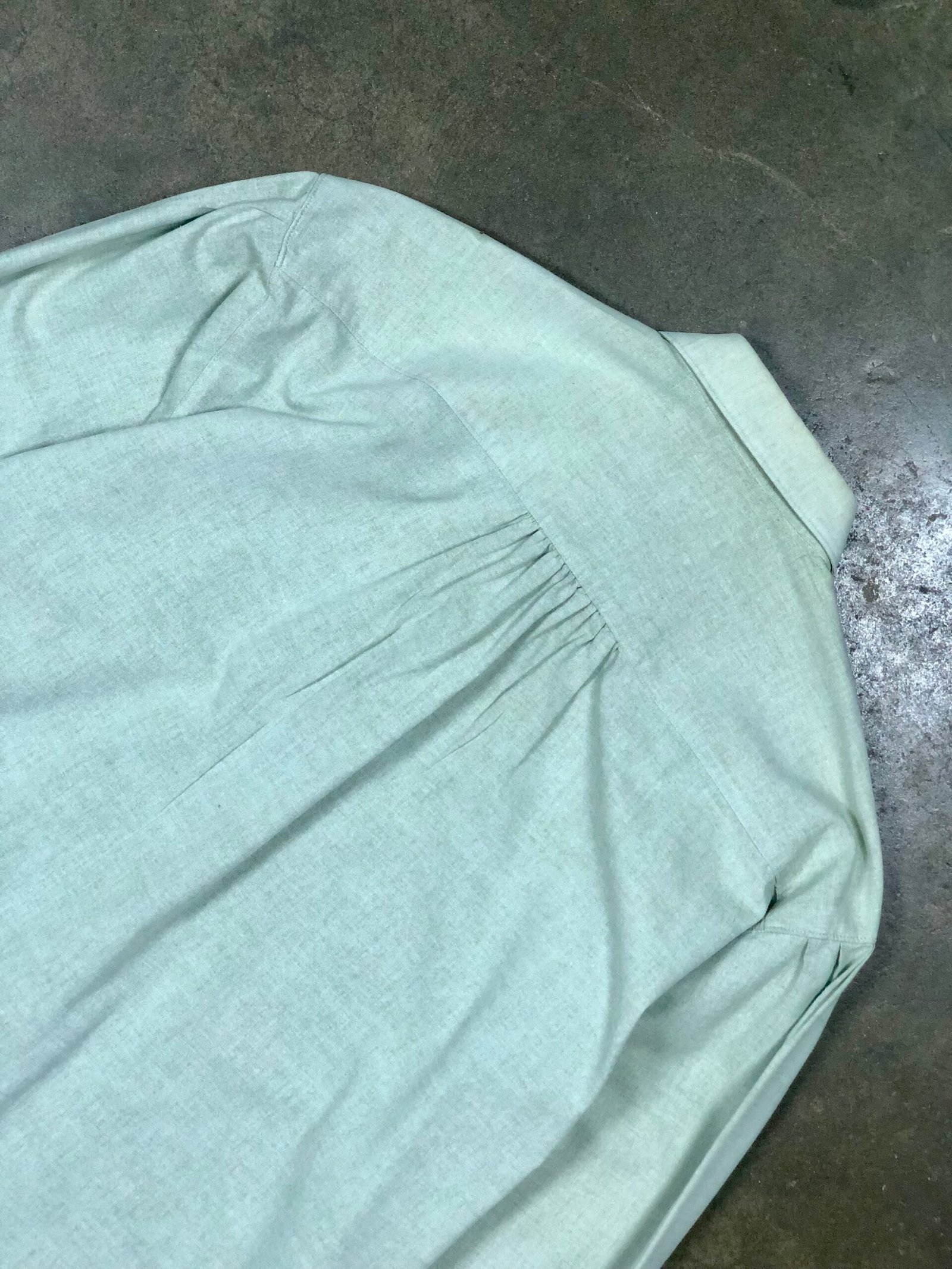 Vintage Angelo Litrico Embroidered Folk-Style Shirt – Sage Green Melange – photo 10 Vintage Angelo Litrico Embroidered Folk-Style Shirt – Sage Green Melange — photo 10