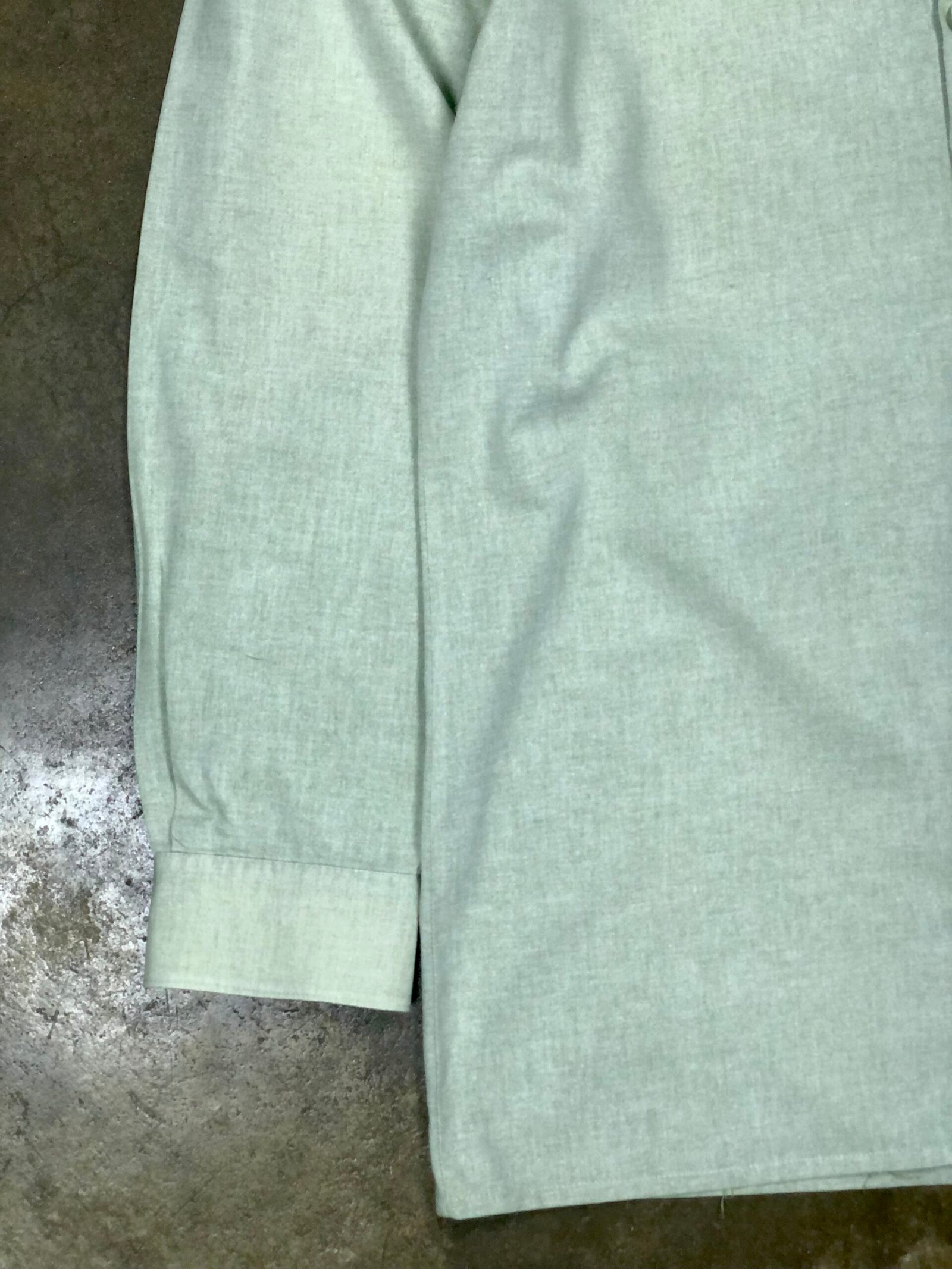 Vintage Angelo Litrico Embroidered Folk-Style Shirt – Sage Green Melange – photo 16 Vintage Angelo Litrico Embroidered Folk-Style Shirt – Sage Green Melange — photo 16