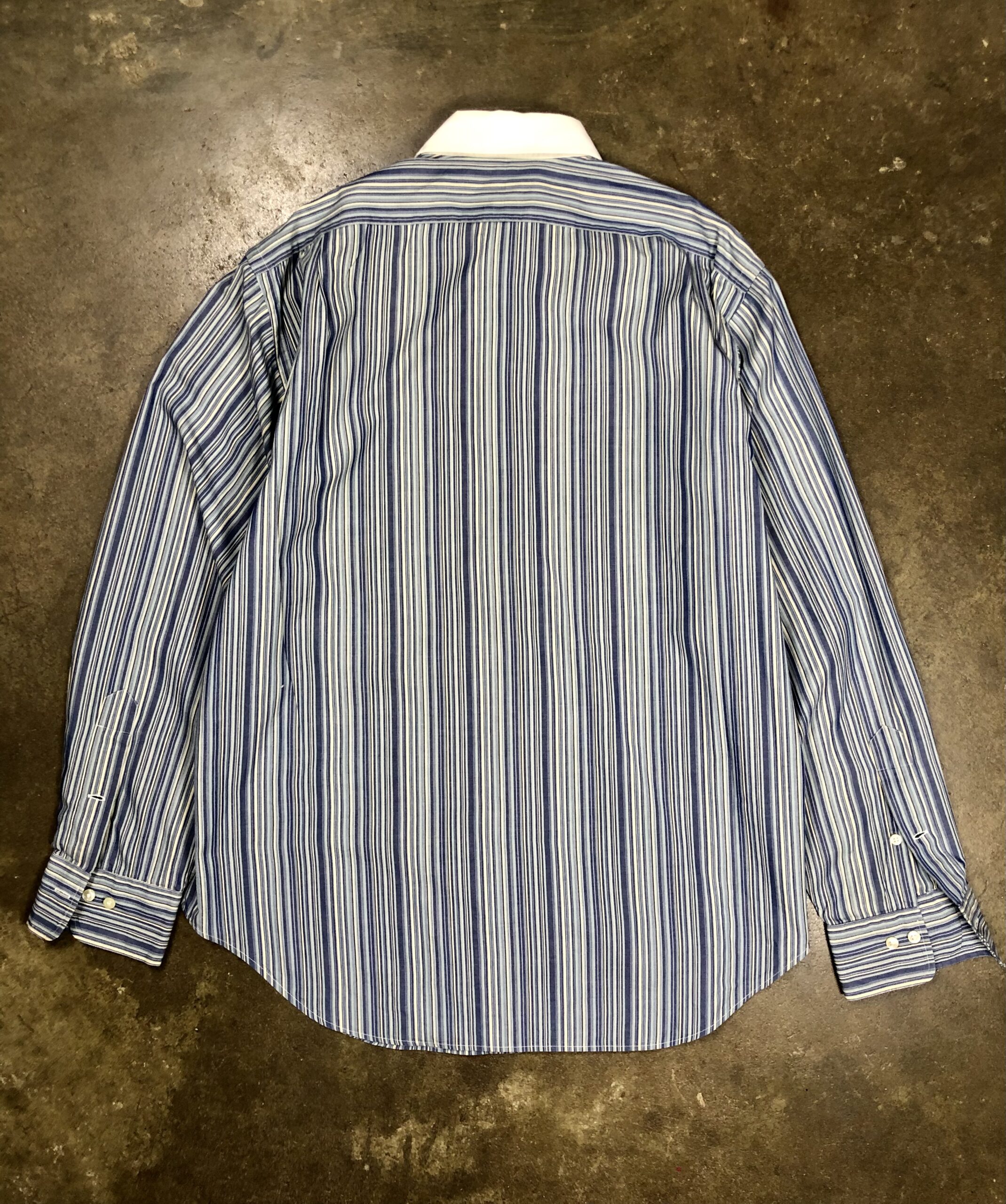 Vintage Polo Ralph Lauren Philip Banker Stripe Shirt – photo 14 Vintage Polo Ralph Lauren Philip Banker Stripe Shirt, men's 16½ 34/35 — photo 14