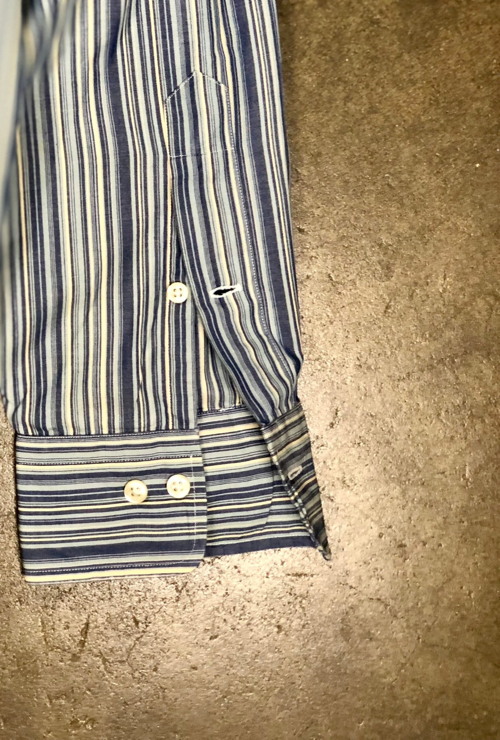 Vintage Polo Ralph Lauren Philip Banker Stripe Shirt – photo 9 Vintage Polo Ralph Lauren Philip Banker Stripe Shirt, men's 16½ 34/35 — photo 9