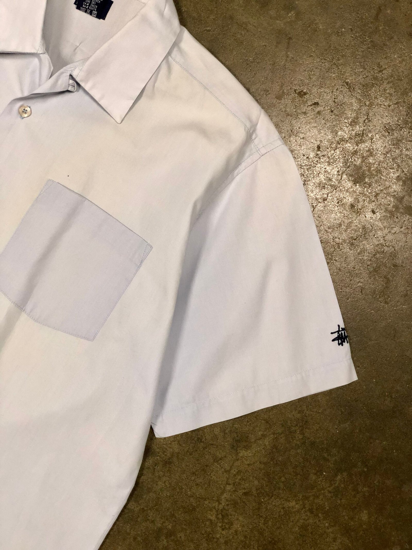 Vintage Stüssy embroidered cranes shirt – photo 10 Vintage Stüssy embroidered cranes shirt, men's L — photo 10
