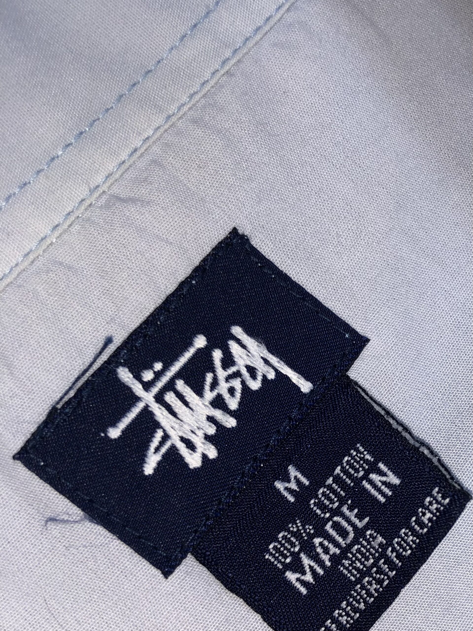 Vintage Stüssy embroidered cranes shirt – photo 6 Vintage Stüssy embroidered cranes shirt, men's L — photo 6